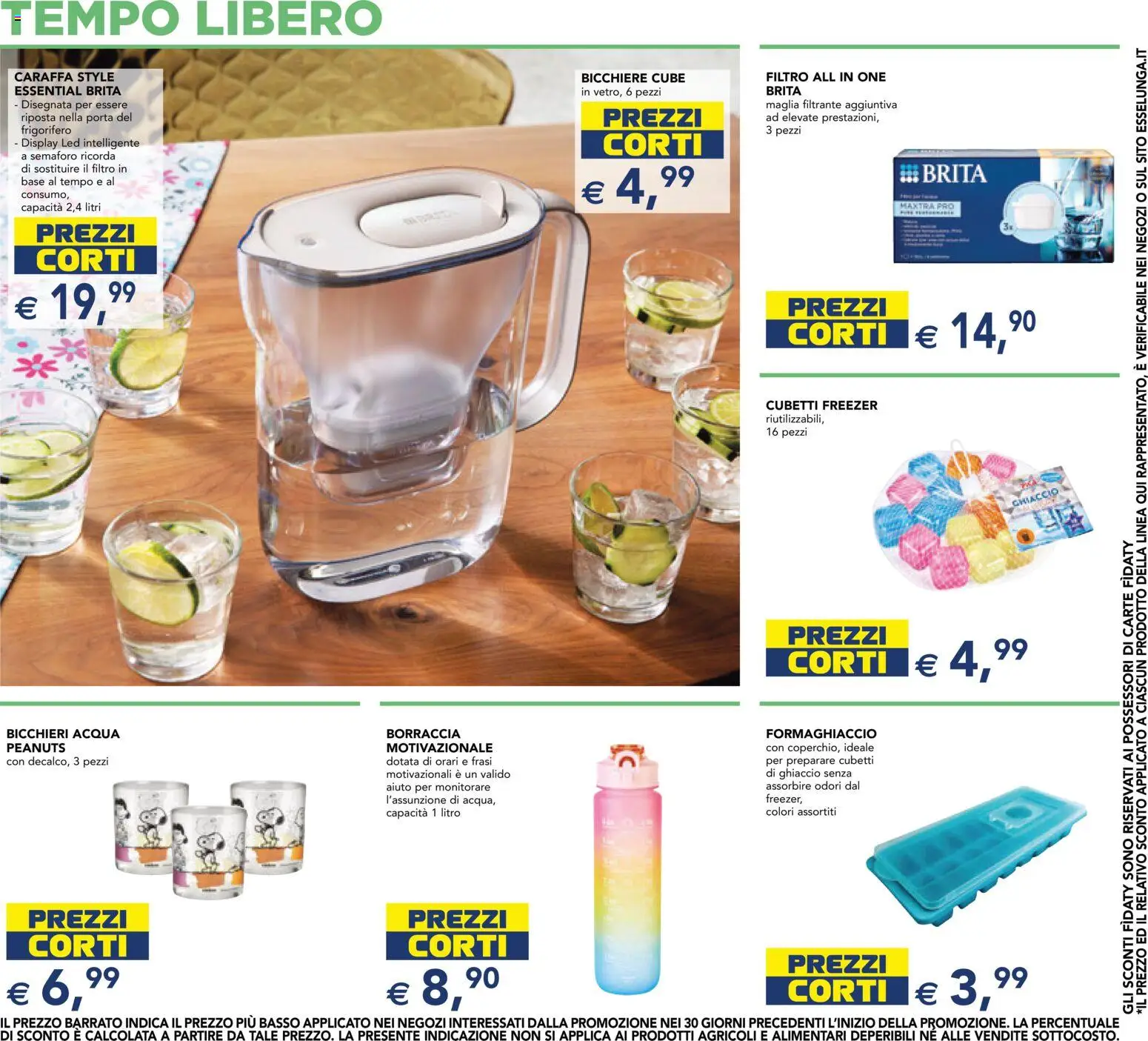 Volantino Esselunga S del 18.06.2026 | Pagina: 6 | Prodotti: Caraffa, Acqua, Frigorifero, Formaghiaccio