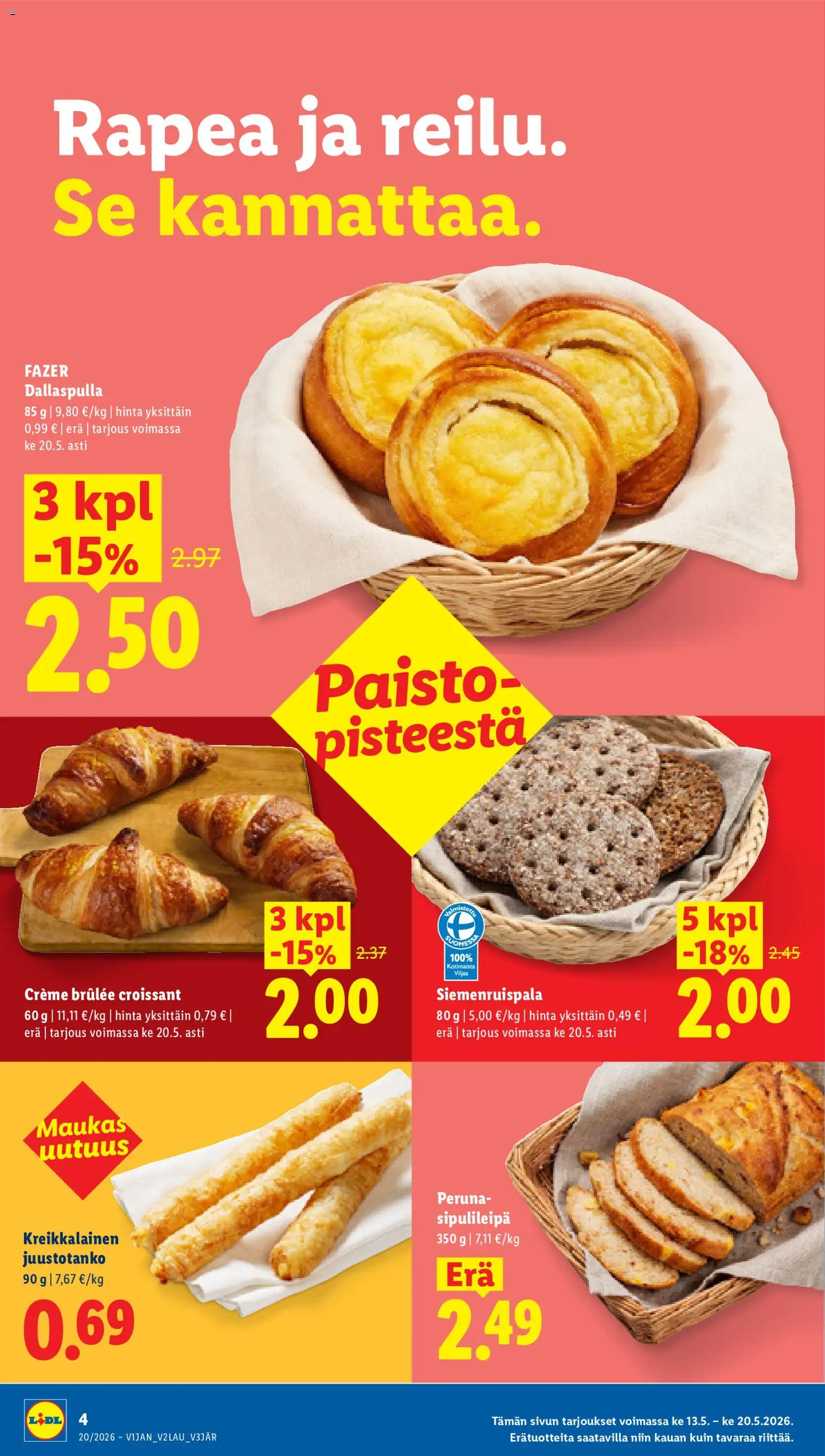 Lidl tarjoukset - Tampere – voimassa 13.05.2026 alkaen | Sivu: 4