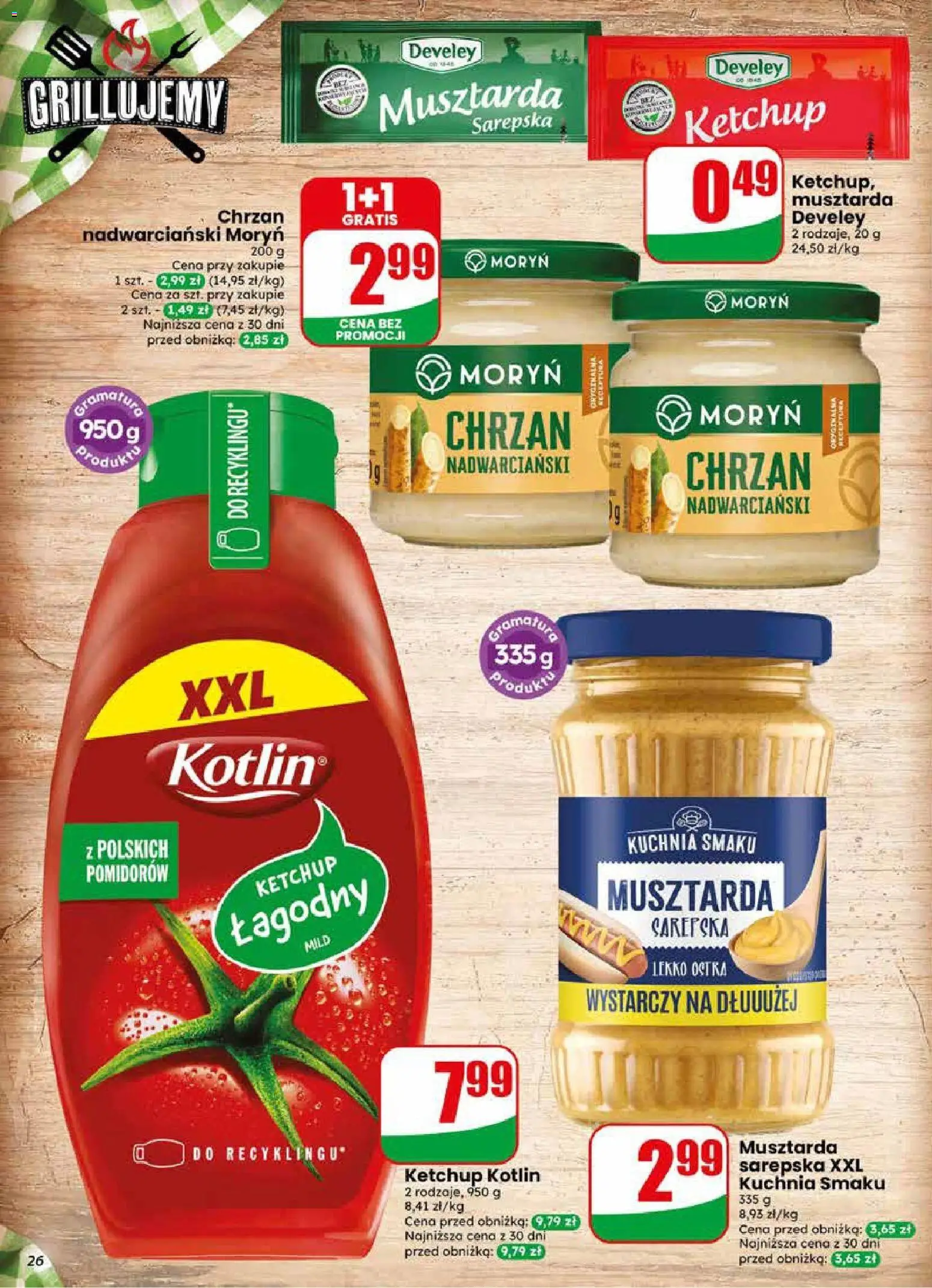 Dino gazetka od 10.06.2026 | Strona: 26 | Produkty: Ketchup, Musztarda, Chrzan