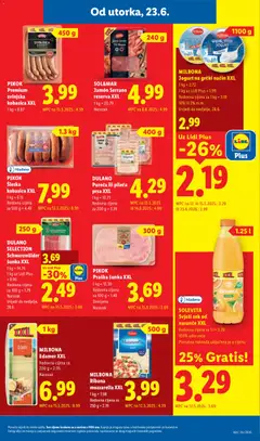 MILBONA Ribana mozzarella XXL, MILBONA Ribana mozzarella XXL - Pregled kataloga iz trgovine Lidl, vrijedi od 23.06.2026 | Stranica: 11