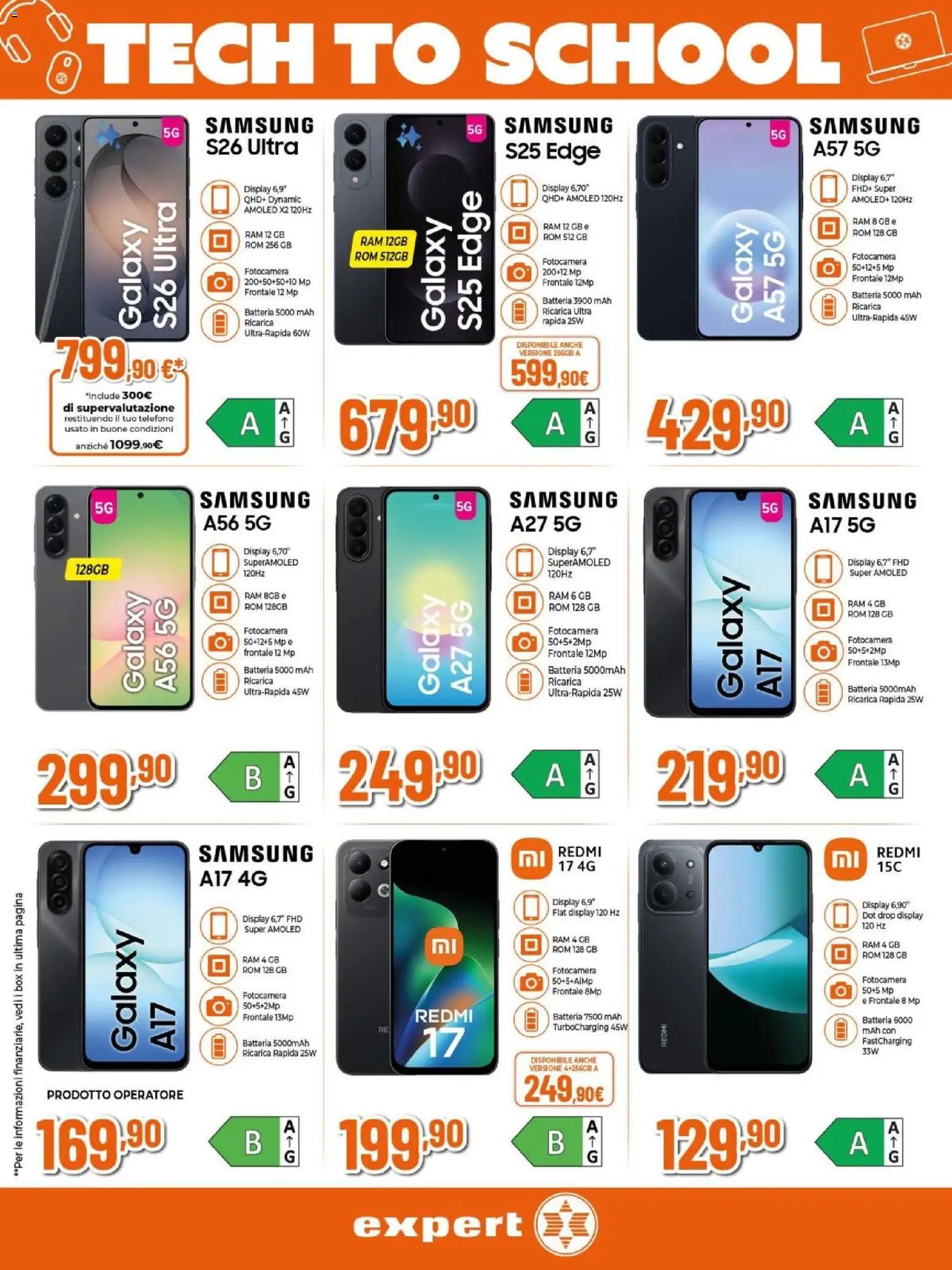 Volantino Expert del 03/09/2026 | Pagina: 2 | Prodotti: Telefono, Fotocamera, Batteria, Samsung