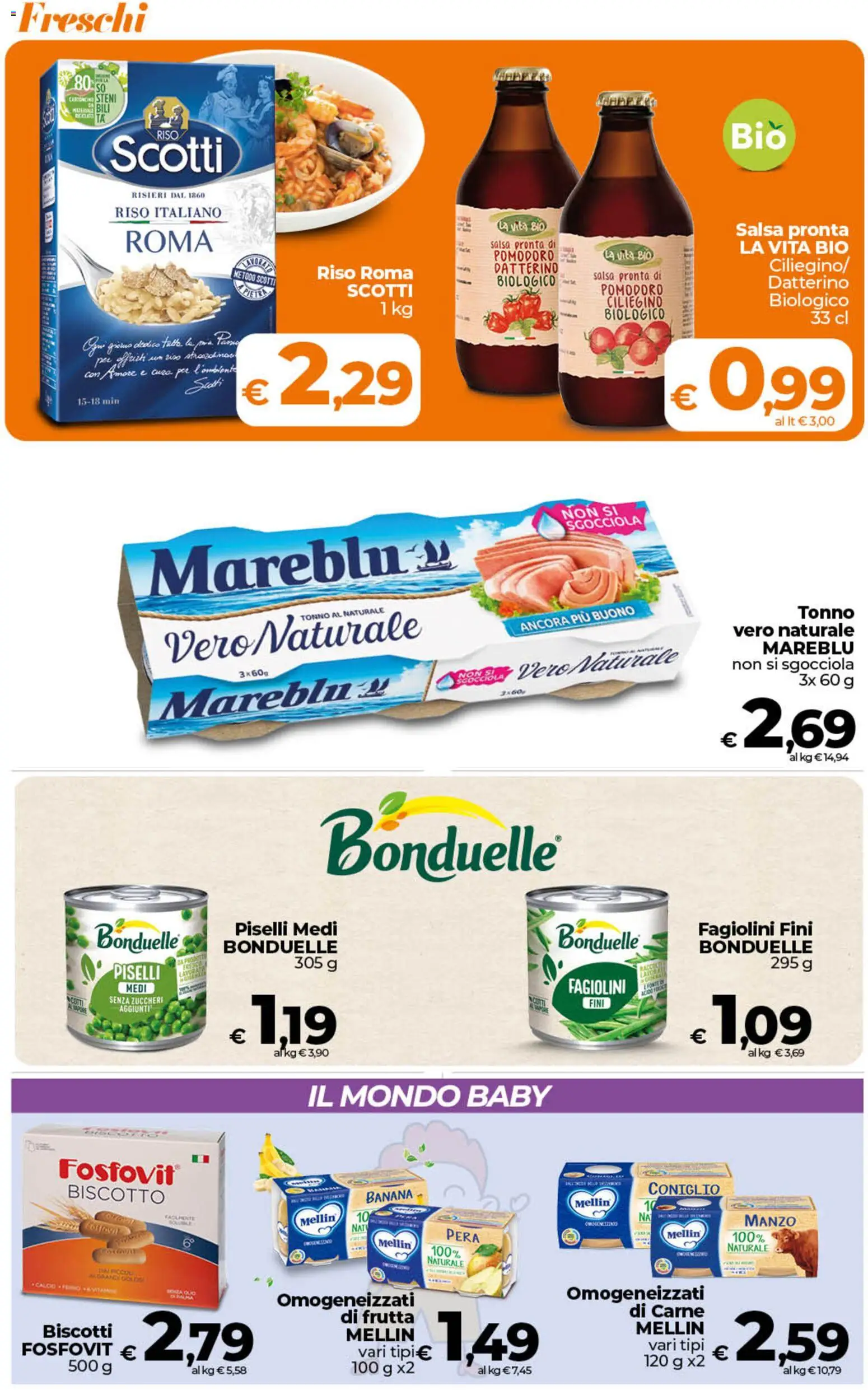Volantino Ipercoop del 07.04.2026 | Pagina: 36 | Prodotti: Biscotti, Frutta, Pomodoro, Fagiolini