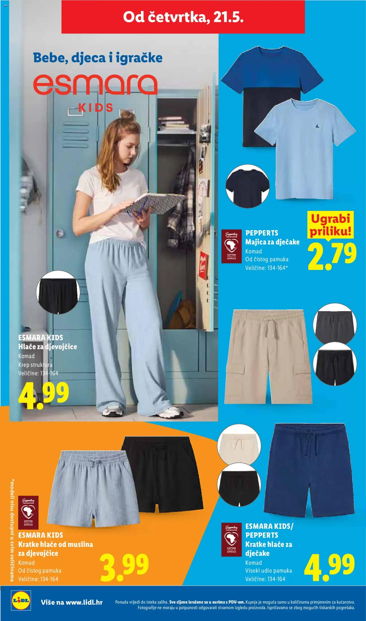 Lidl katalog | vrijedi od 18.05.2026 | Stranica: 36 | Proizvodi: Majica, Hlače, Kratke hlače