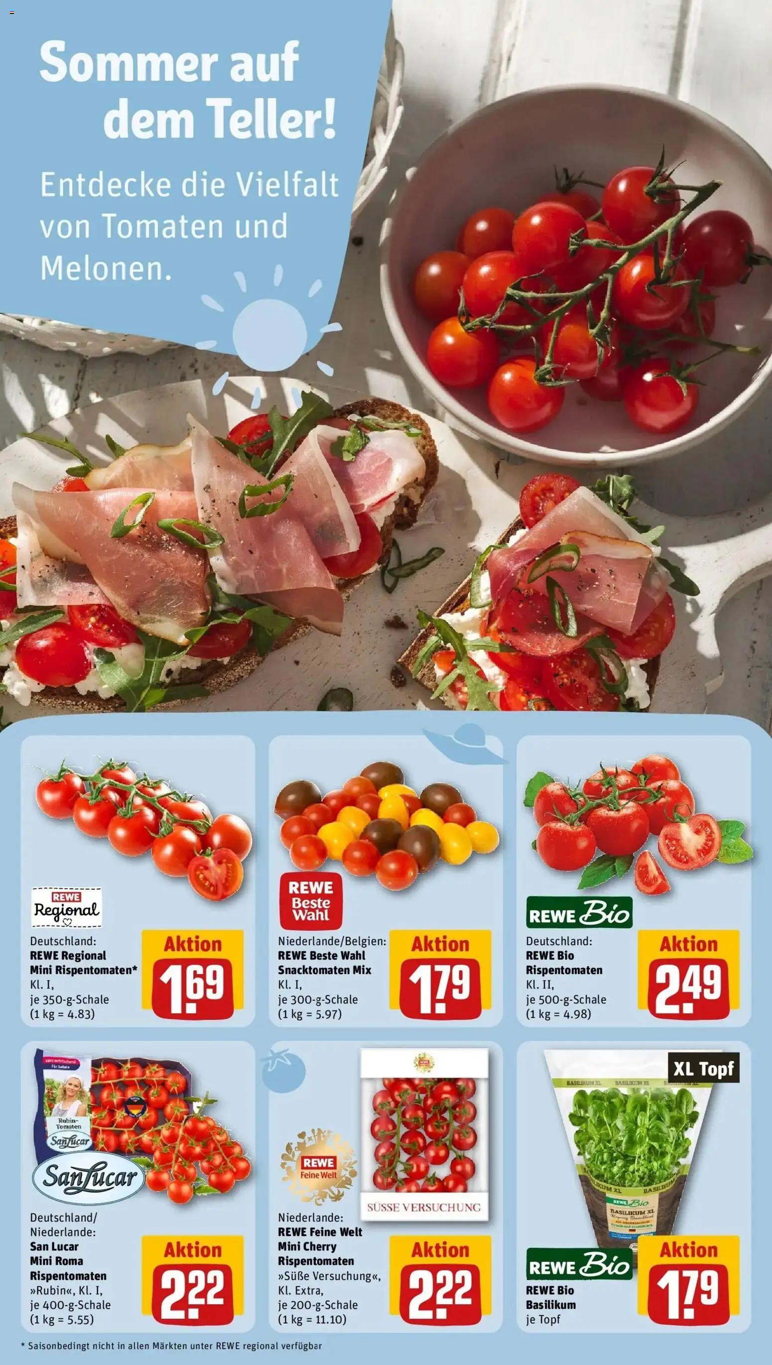Rewe Prospekt Freiburg – gültig ab 27.07.2026 | Seite: 8 | Produkte: Tomaten