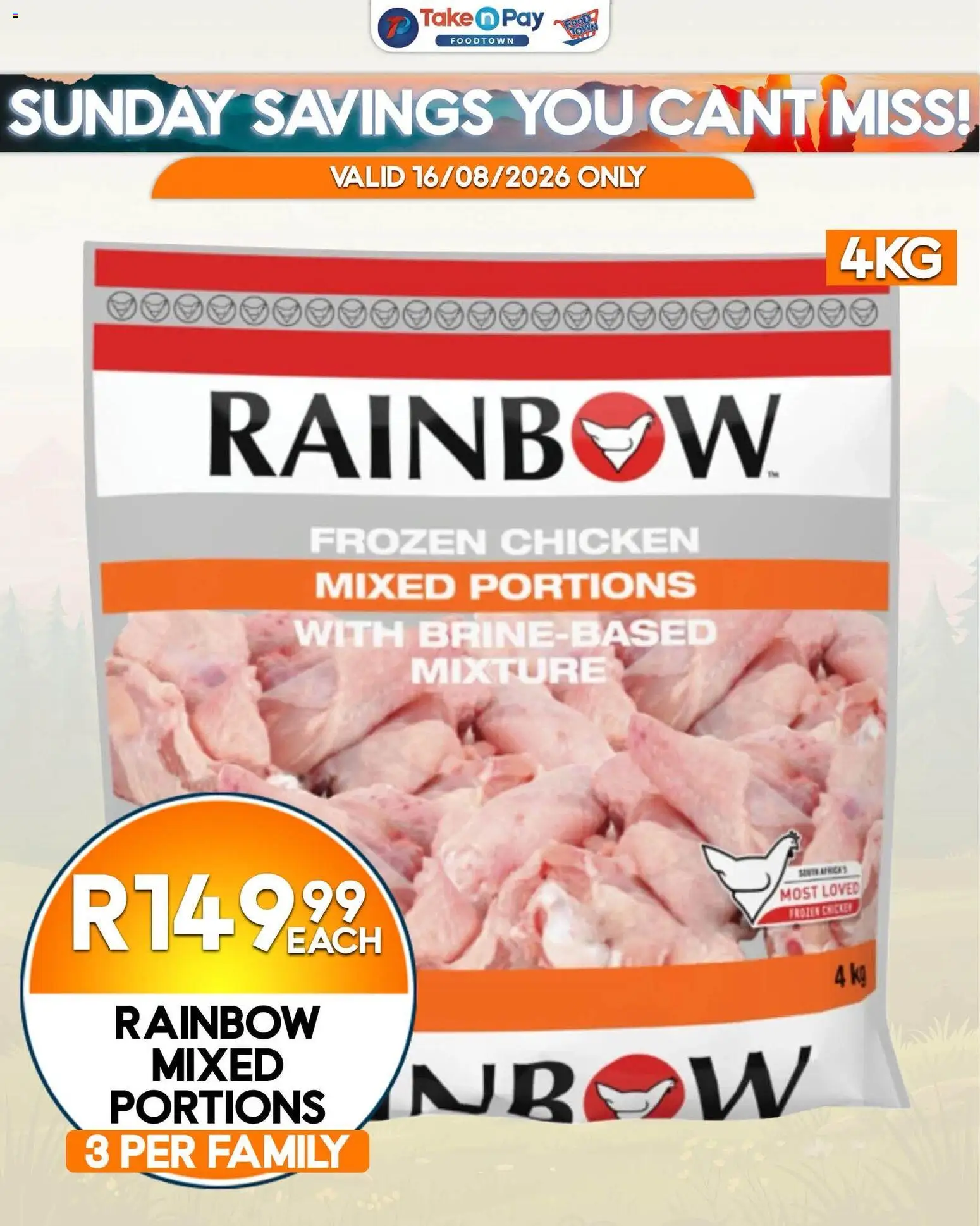New Take n Pay catalogue – valid from 16/08/2026 | Page: 5 | Products: Frozen chicken, Chicken
