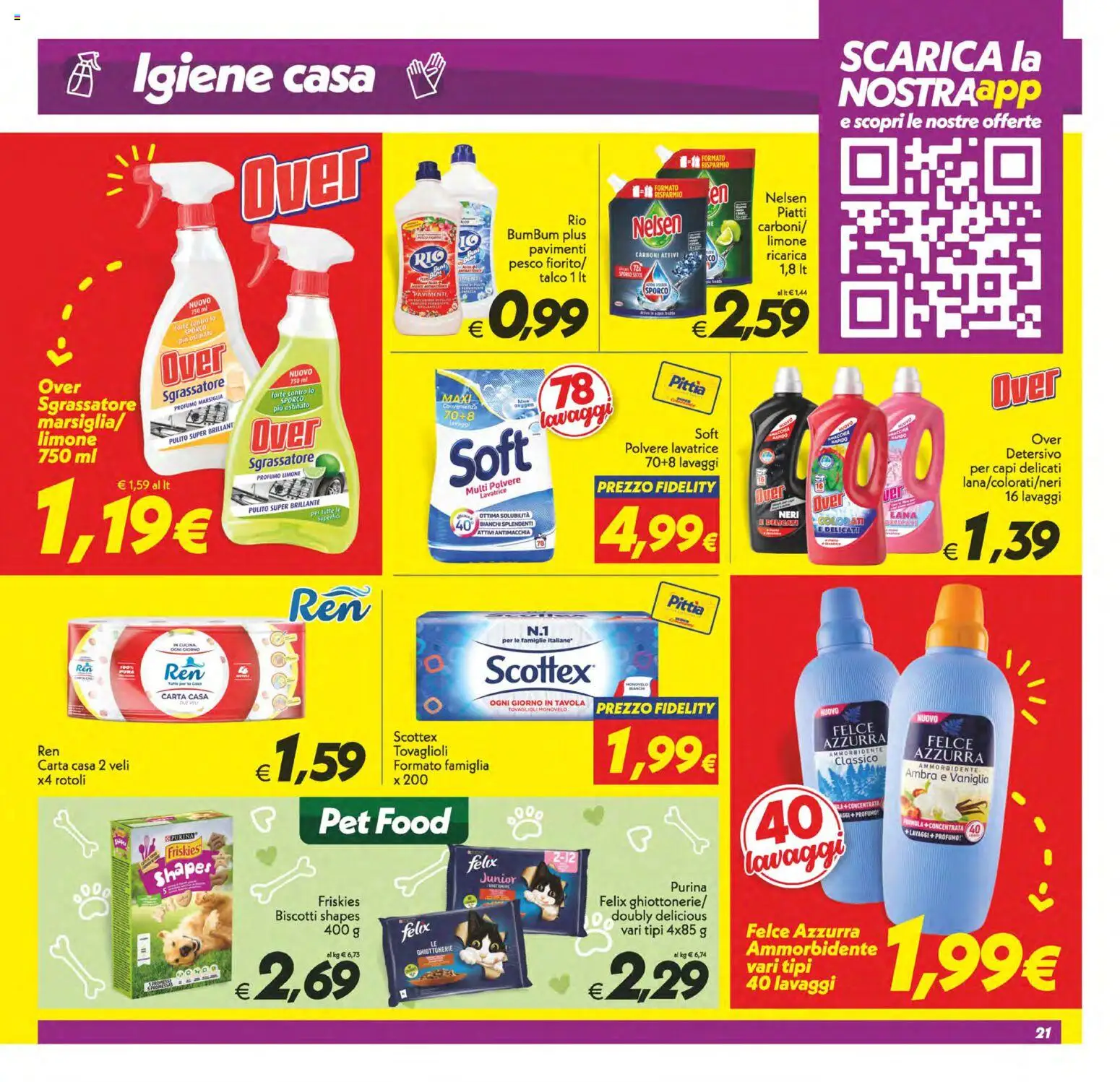 Volantino SuperConveniente del 23/10/2026 | Pagina: 21 | Prodotti: Vaniglia, Ammorbidente, Talco, Limone