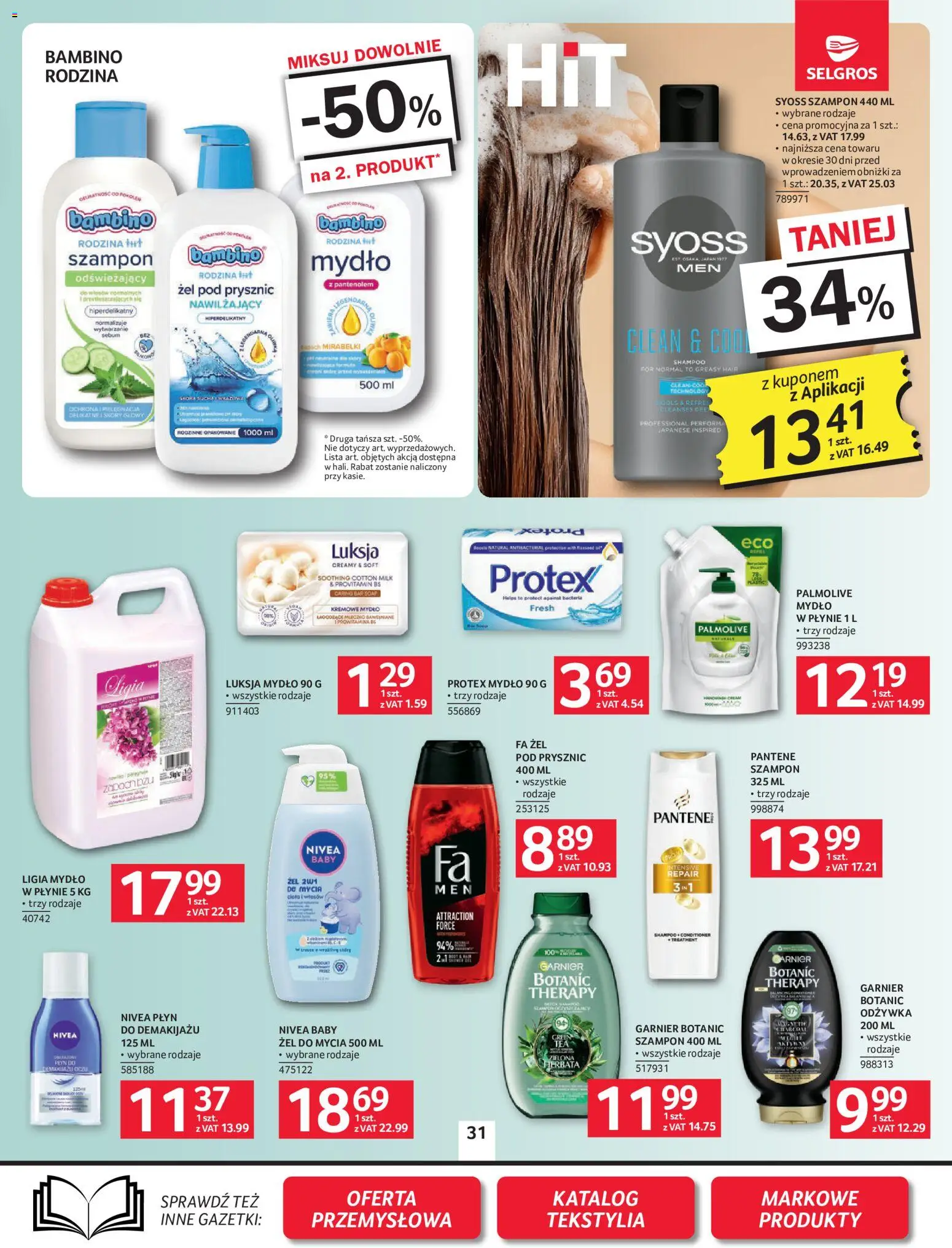 Selgros cash&carry gazetka od 22.10.2026 | Strona: 26 | Produkty: Garnier, Szampon, Odżywka, Tekstylia