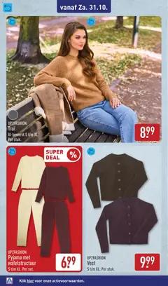 UP2FASHION Pyjama met wafelstructuur, S t/m XL. Per set. - Voorbeeld van een folder van Aldi, geldig van 26-10-2026 | Pagina: 54