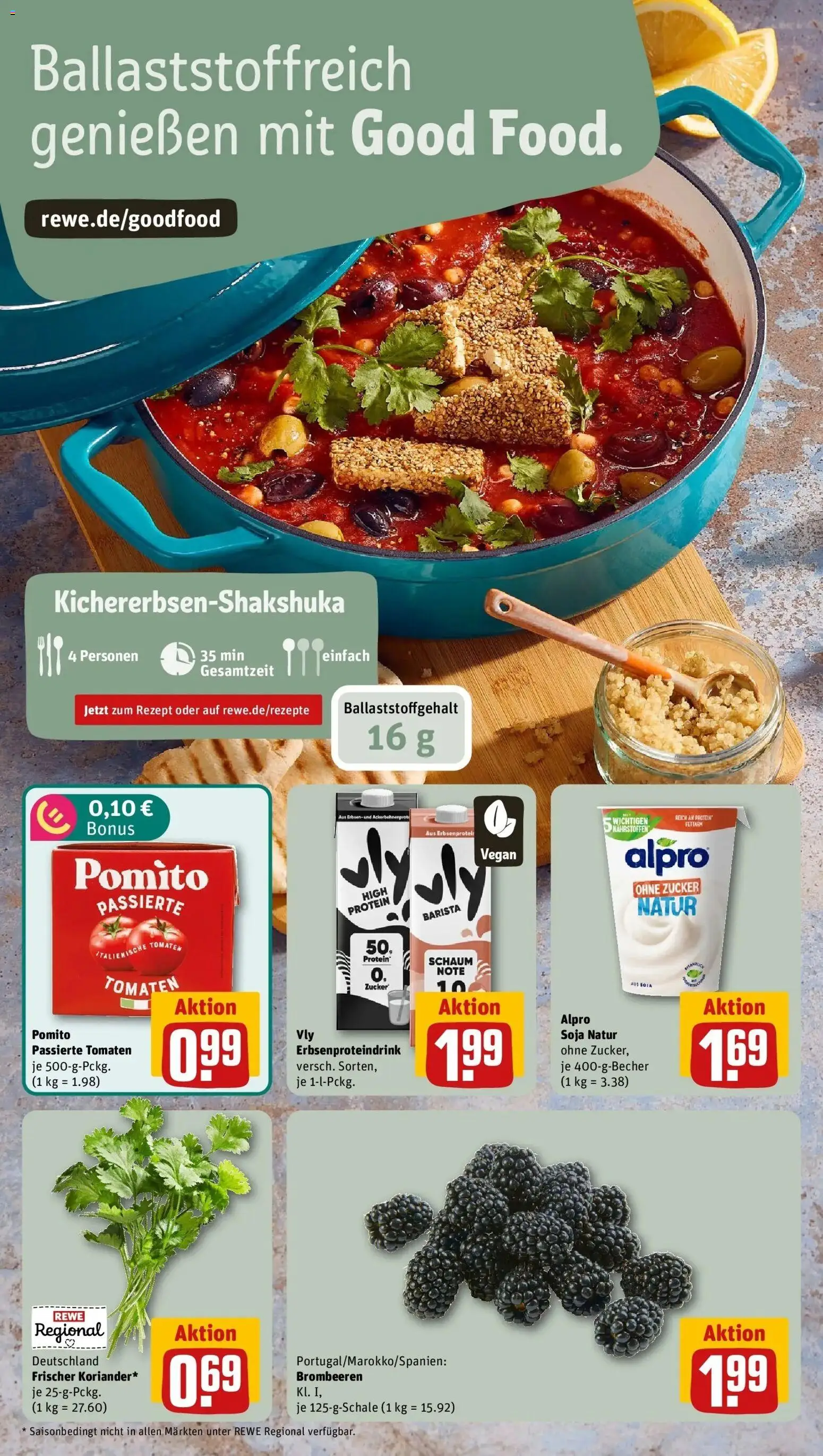 REWE Prospekt ab 07.09.2026 zum Blättern » Angebote | Seite: 4 | Produkte: Tomaten, Alpro, Zucker