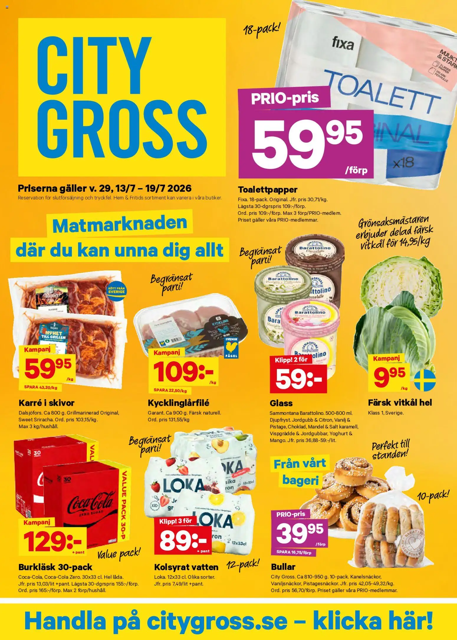 City Gross reklamblad aktuell från 13/07/2026 | Sida: 1