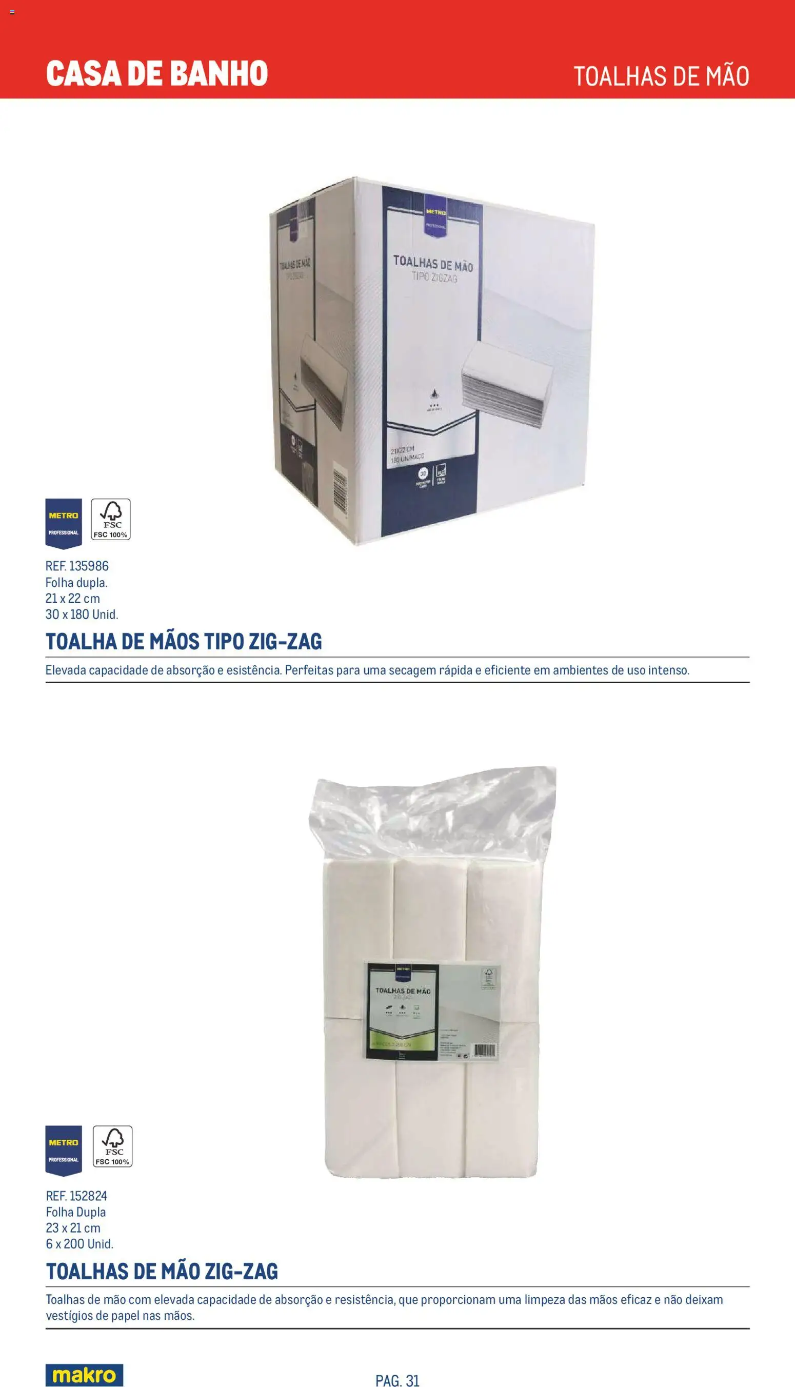 Makro Especial Limpeza 2026 │ válido de 20.05.2026 | Página: 31 | Produtos: Casa de banho, Banho