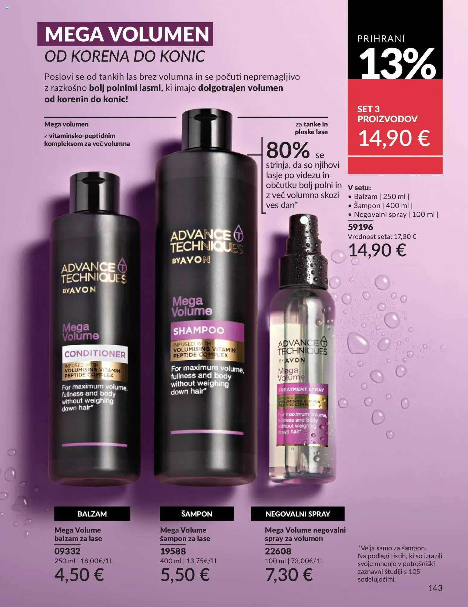 Novi Avon katalog ponudbe – veljaven od 01.08.2026 | Stran: 143 | Izdelki: Sampon, Balzam za lase