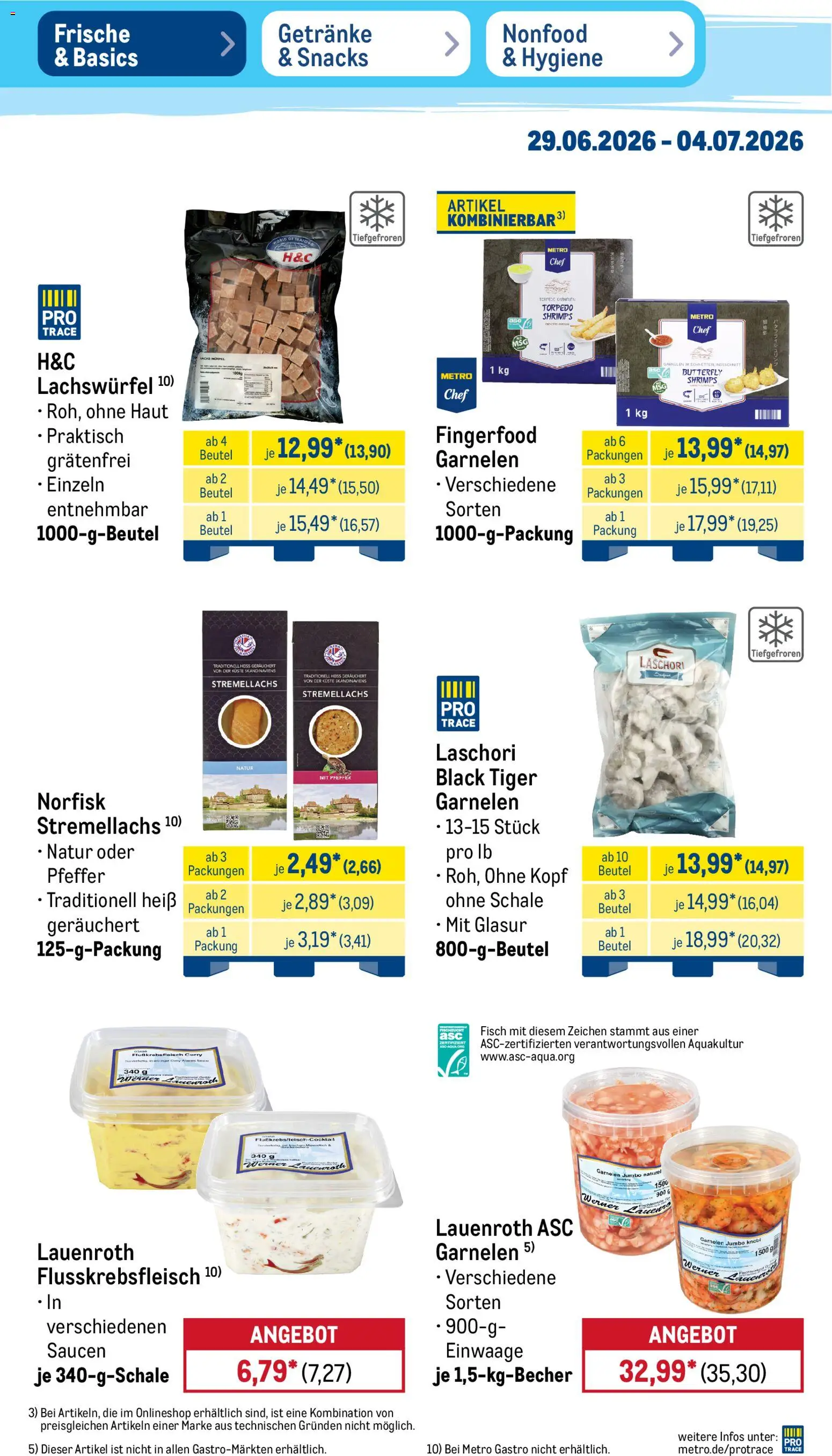 Metro Prospekt – gültig ab 29.06.2026 | Seite: 7 | Produkte: Garnelen, Fisch, Pfeffer