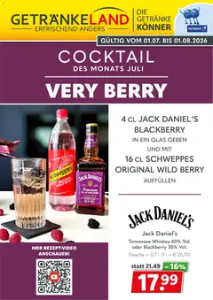 Getränkeland Cocktail ab 01.07.2026 gültig