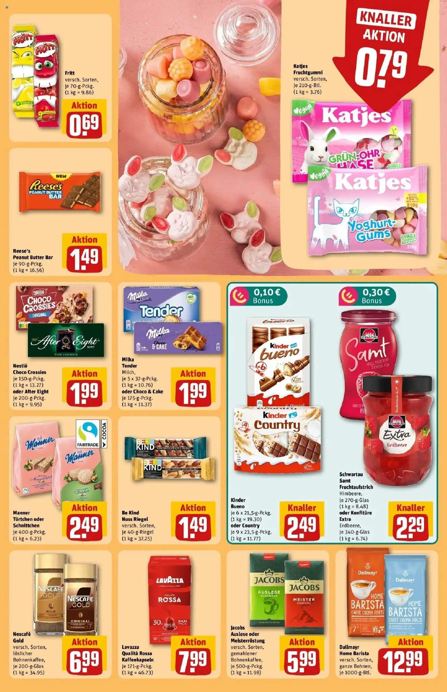 REWE Prospekt ab 07.09.2026 zum Blättern » Angebote | Seite: 23 | Produkte: Butter, Katjes, Kinder bueno, Dallmayr