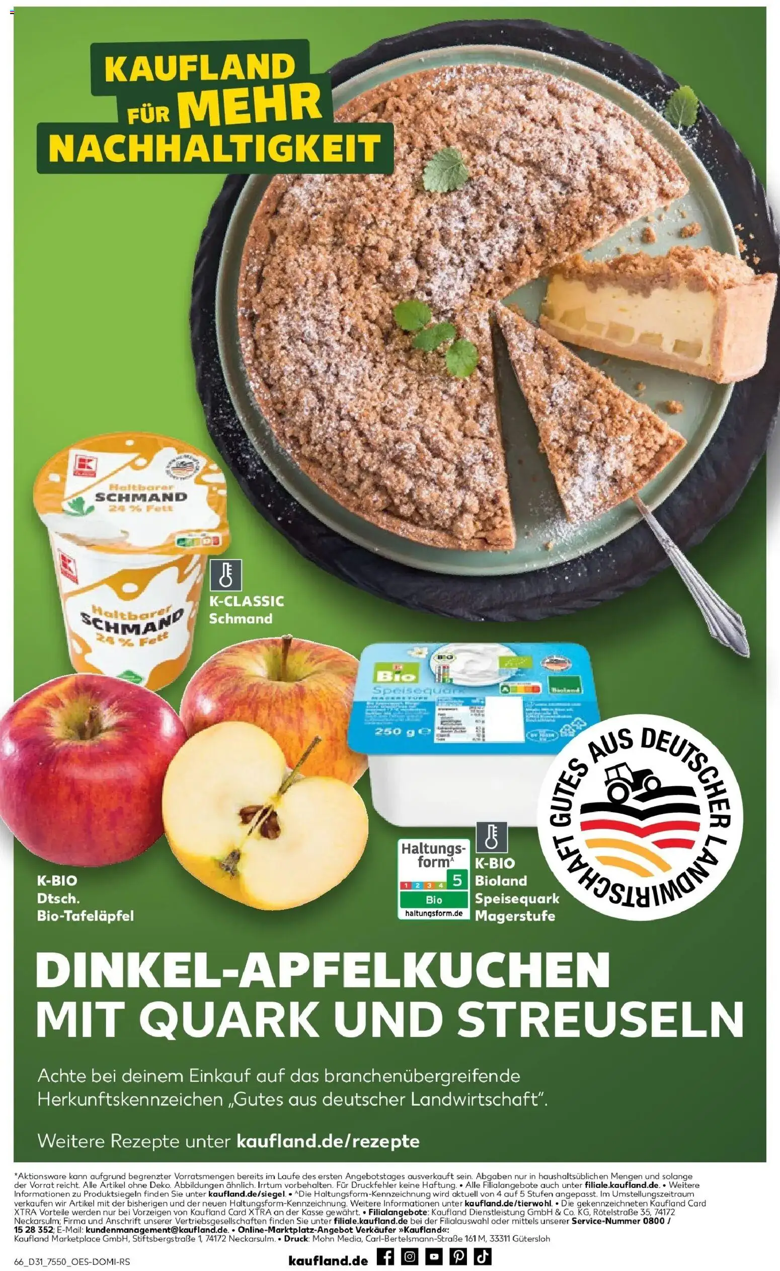 Kaufland Prospekt Buchen – gültig ab 30.07.2026 | Seite: 66 | Produkte: Quark, Speisequark
