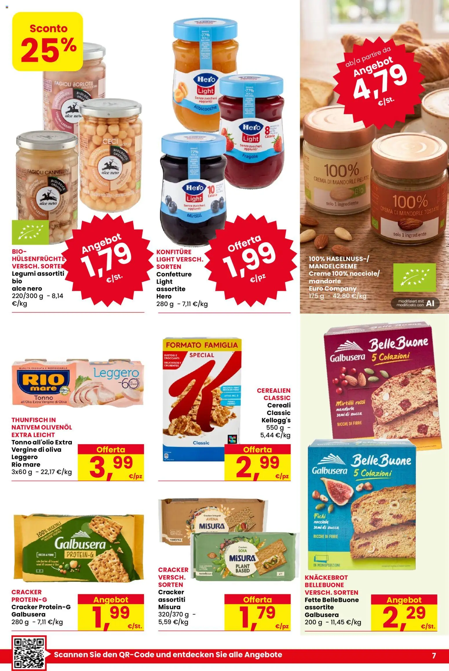Volantino Despar del 20/08/2026 | Pagina: 7 | Prodotti: Fragole, Cannellini, Fagioli, Nocciole