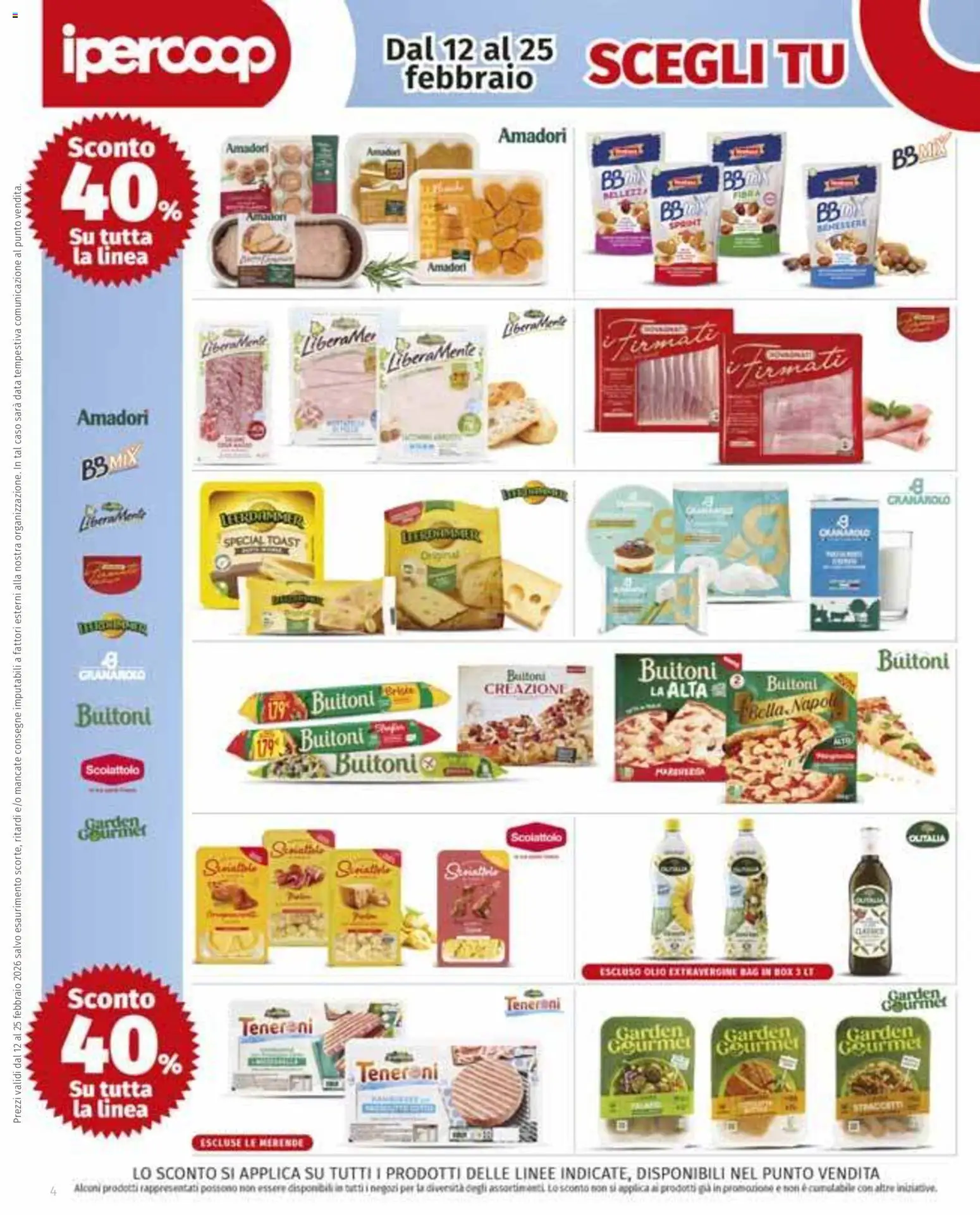 Volantino Ipercoop del 12.02.2026 | Pagina: 4 | Prodotti: Olio, Data