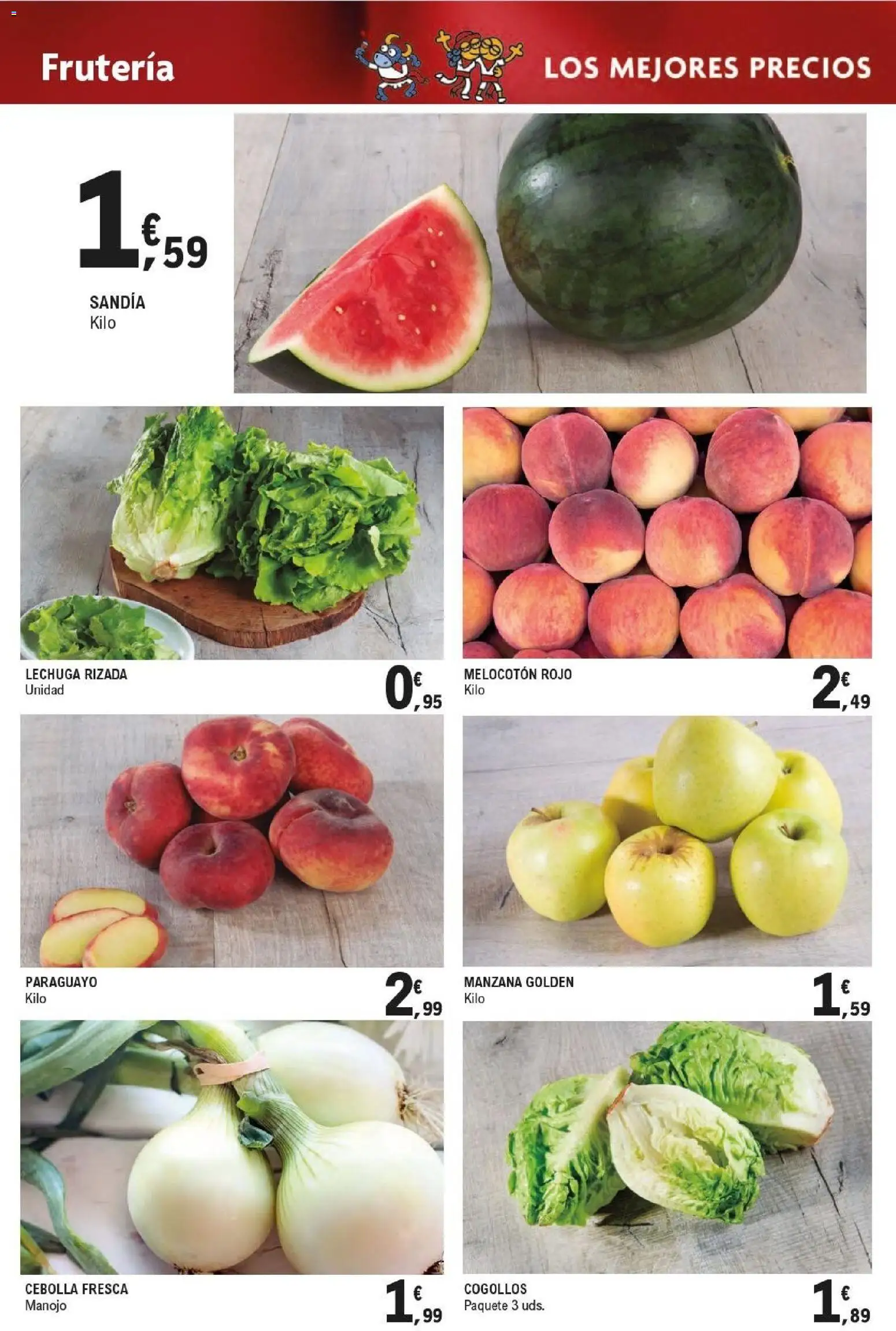 E.Leclerc folleto │ válido desde el 17.06.2026 | Página: 42 | Productos: Manzana, Παγωμένο τσάι, Melocotón rojo, Sandía
