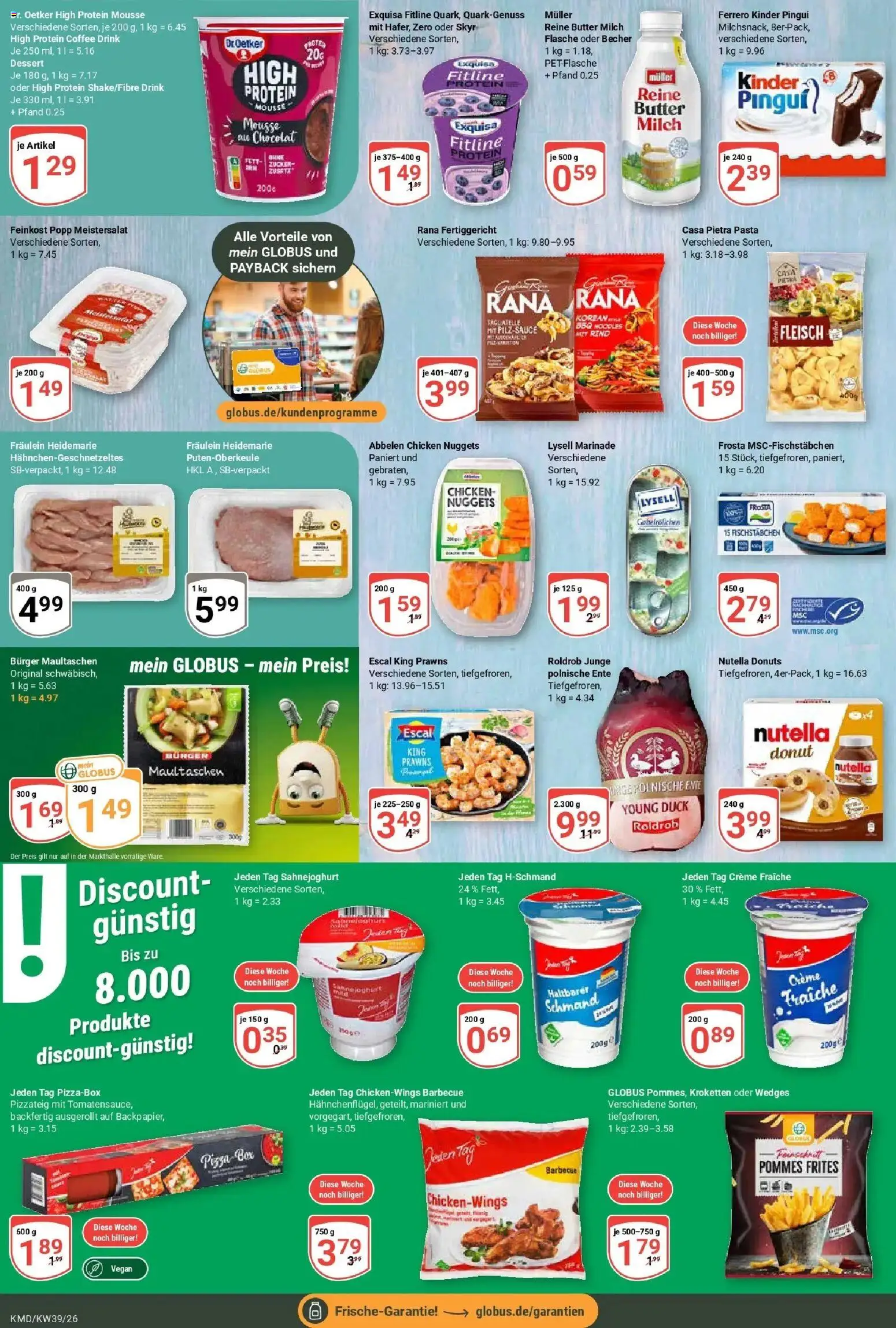 Globus Prospekt Köln (ab 21.09.2026) » Angebote online | Seite: 11 | Produkte: Frosta, Fischstabchen, Zucker, Pasta