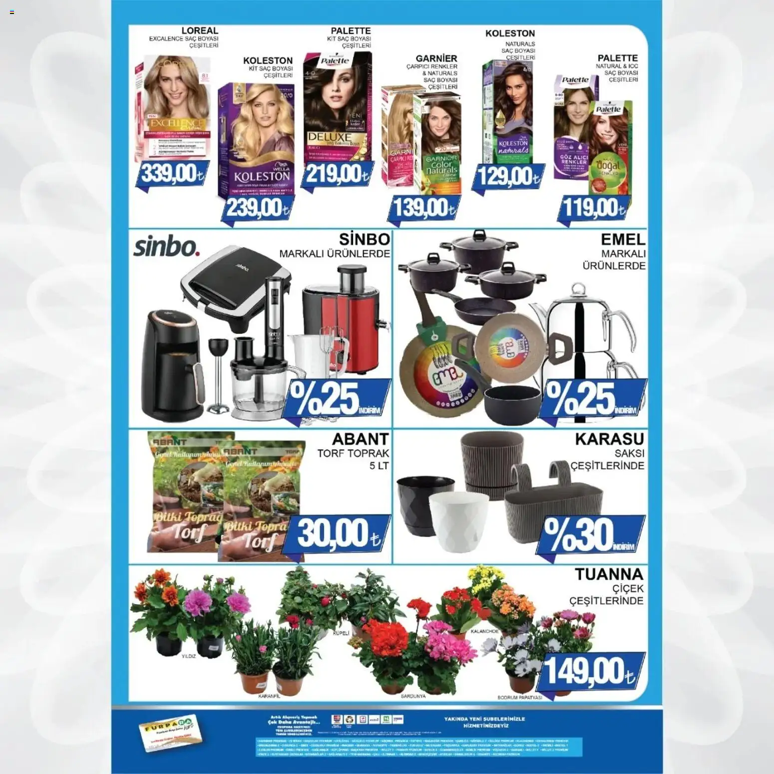 Furpa Katalog - 08.05.2026 tarihinden itibaren geçerlidir | Sayfa: 6 | Ürünler: Saksı, Karanfil
