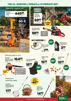 Kalia katalog akcije – veljaven od 31.08.2026 | Stran: 9 | Izdelki: Verižna žaga, Olje, Voziček, Sadje