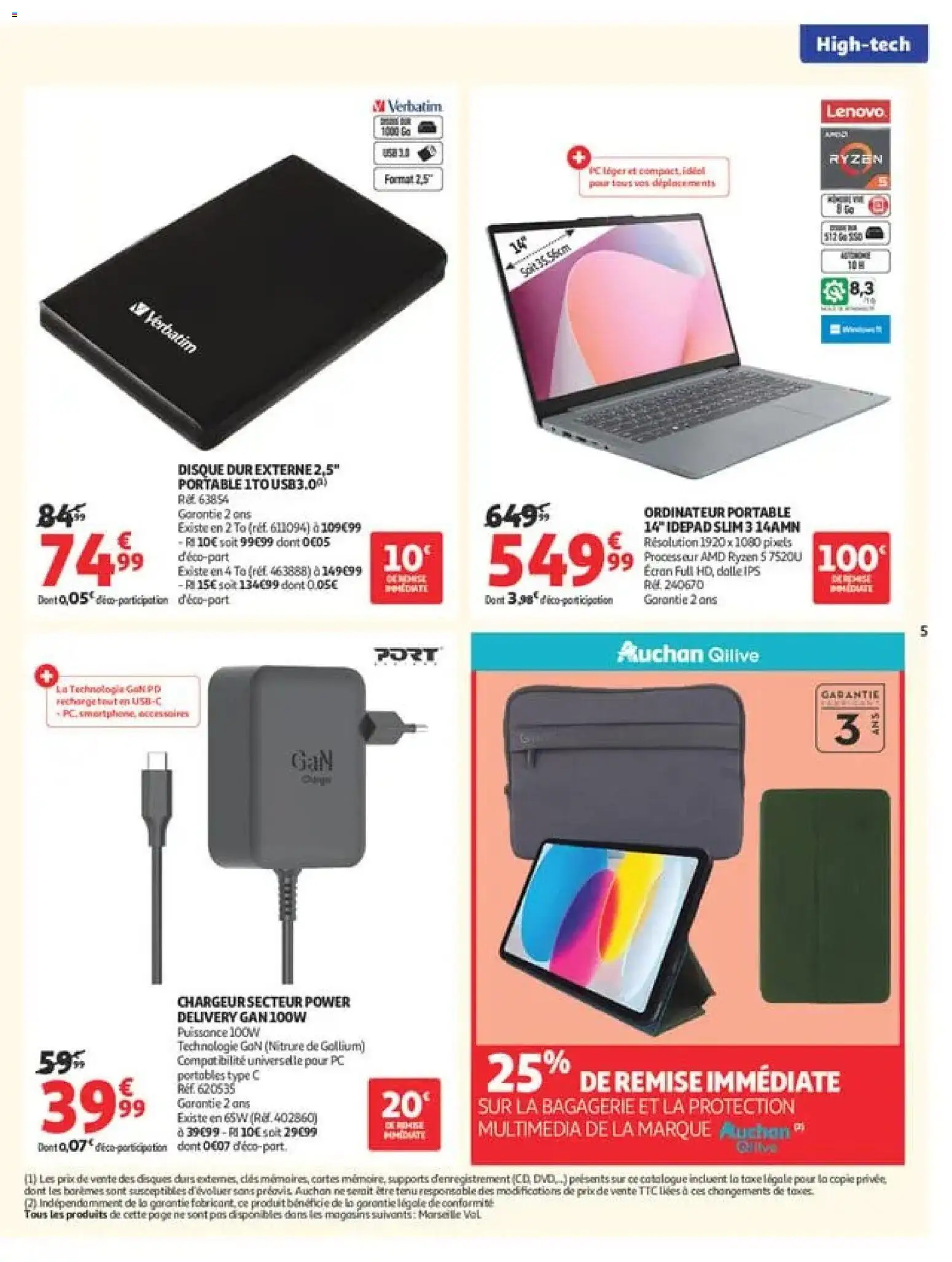 {H1} | Page: 5 | Produits: PC, USB, Portable, Disque dur externe