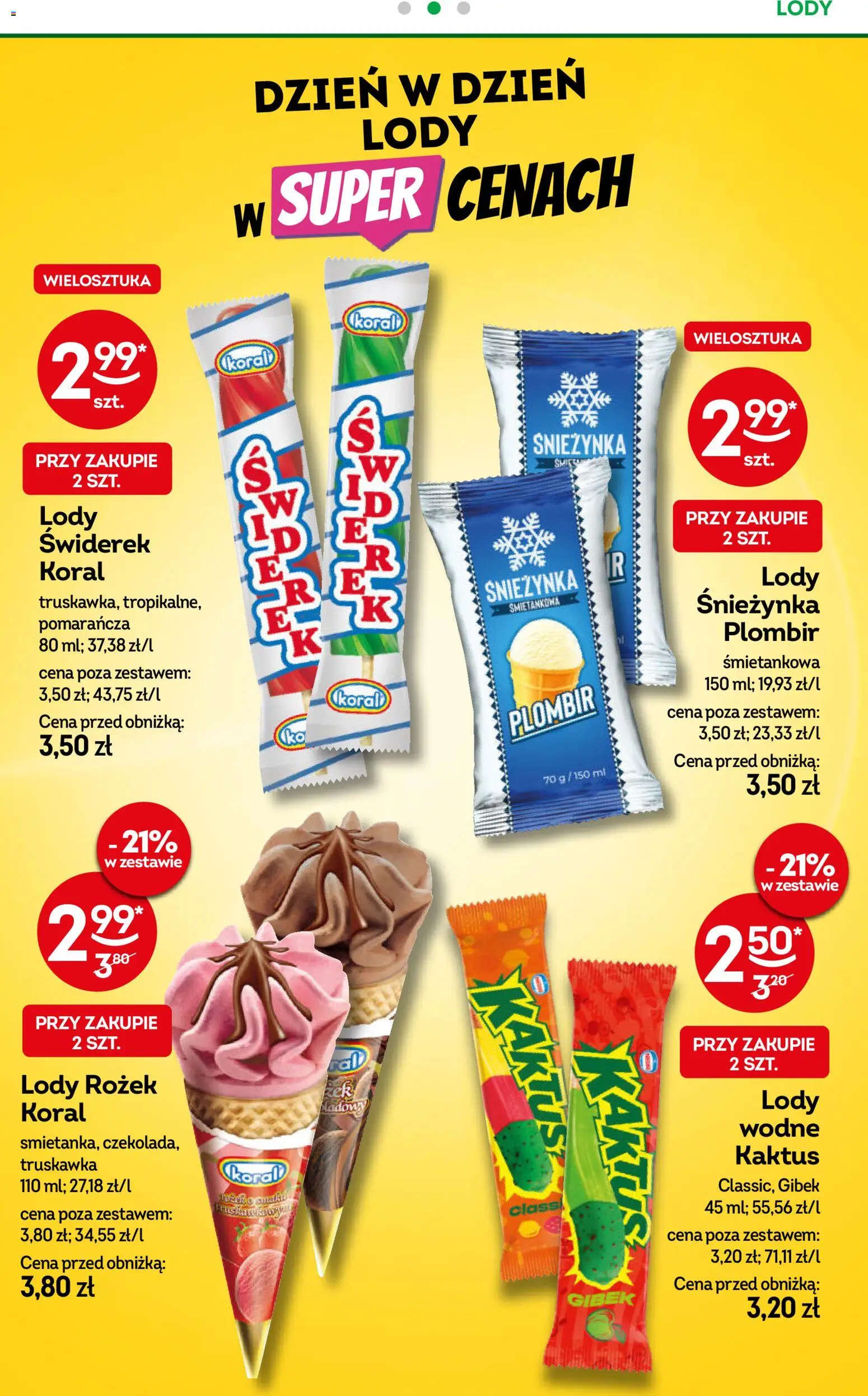 Żabka gazetka od 15.07.2026 | Strona: 45 | Produkty: Lody