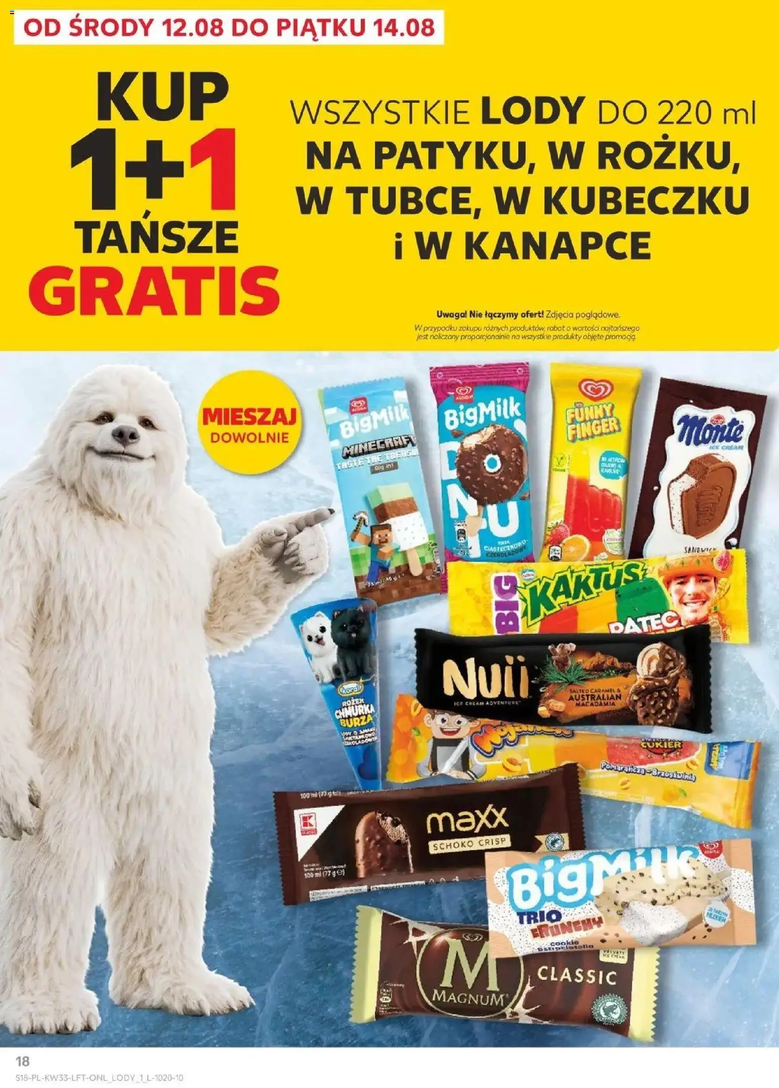 Kaufland - Kaufland Gazetka Tygodnia ważne do 19.08 od 12.08.2026 - od jutra PDF | Strona: 18 | Produkty: Brzoskwinia, Sandwich, Magnum, Lody waniliowe