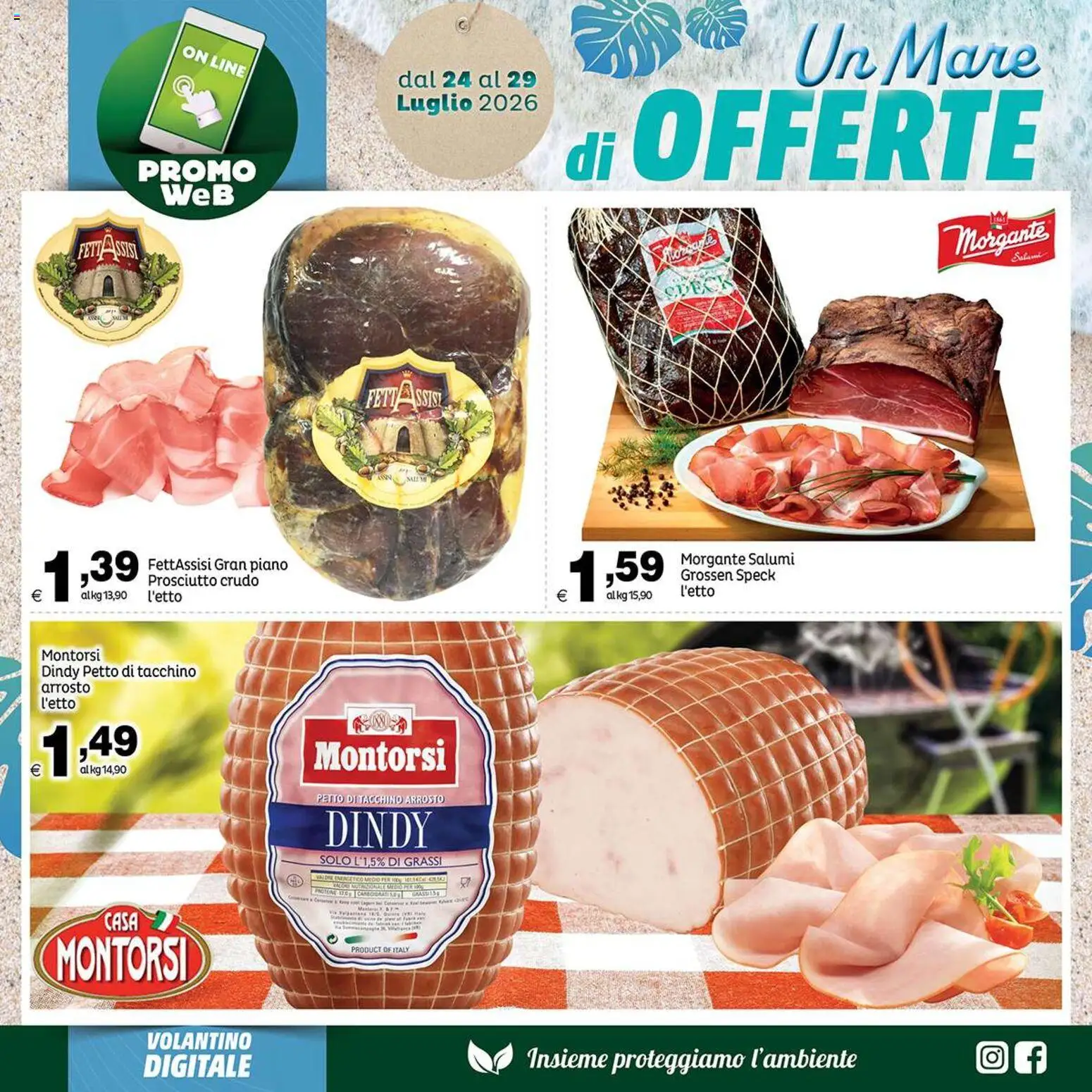 Volantino Elite Supermercati del 24/07/2026 | Pagina: 6 | Prodotti: Speck, Arrosto, Prosciutto Crudo, Prosciutto