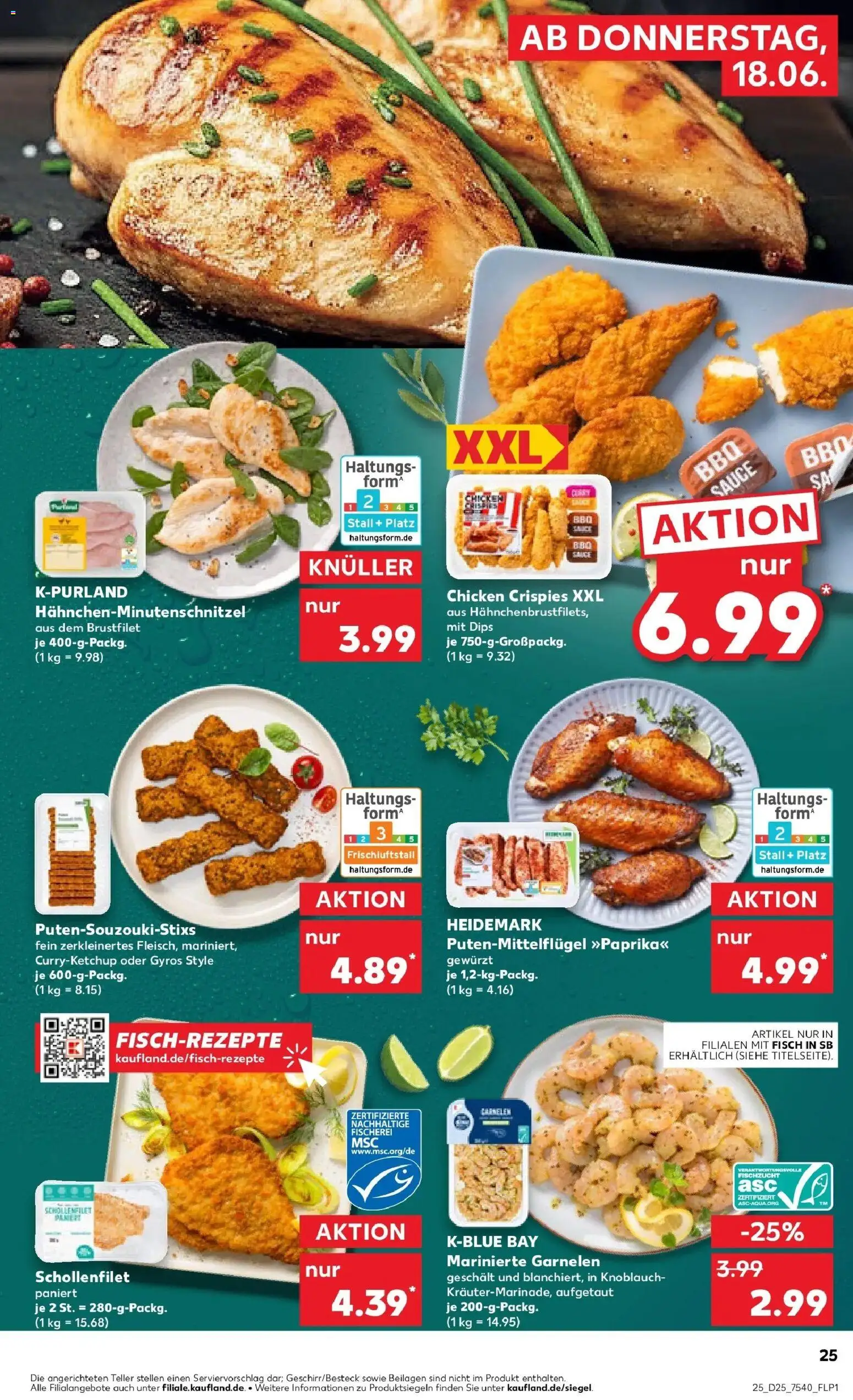 Kaufland Prospekt Frankenberg/Sa. – gültig ab 15.06.2026 | Seite: 34 | Produkte: Garnelen, Fisch, Gyros, Knoblauch