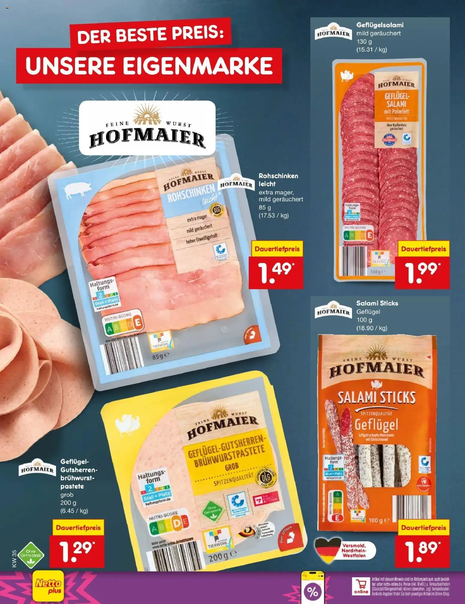 Netto Marken-Discount Prospekt Weimar – gültig ab 24.08.2026 | Seite: 20 | Produkte: Wurst, Salami