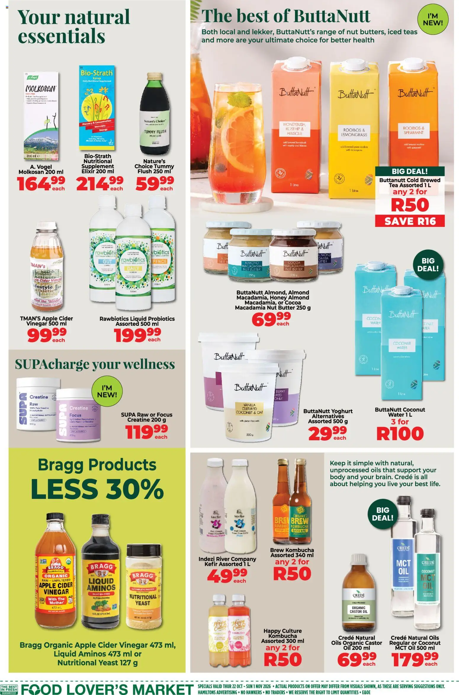 New Food Lover's Market catalogue – valid from 22/10/2026 | Page: 7 | Products: Yoghurt, Cocoa butter, Tea, Cream