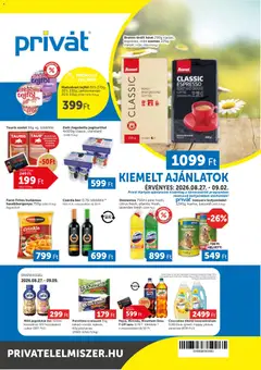 PRIVÁT akciós újság - amely érvényes a következő dátumtól: 2026.08.27.