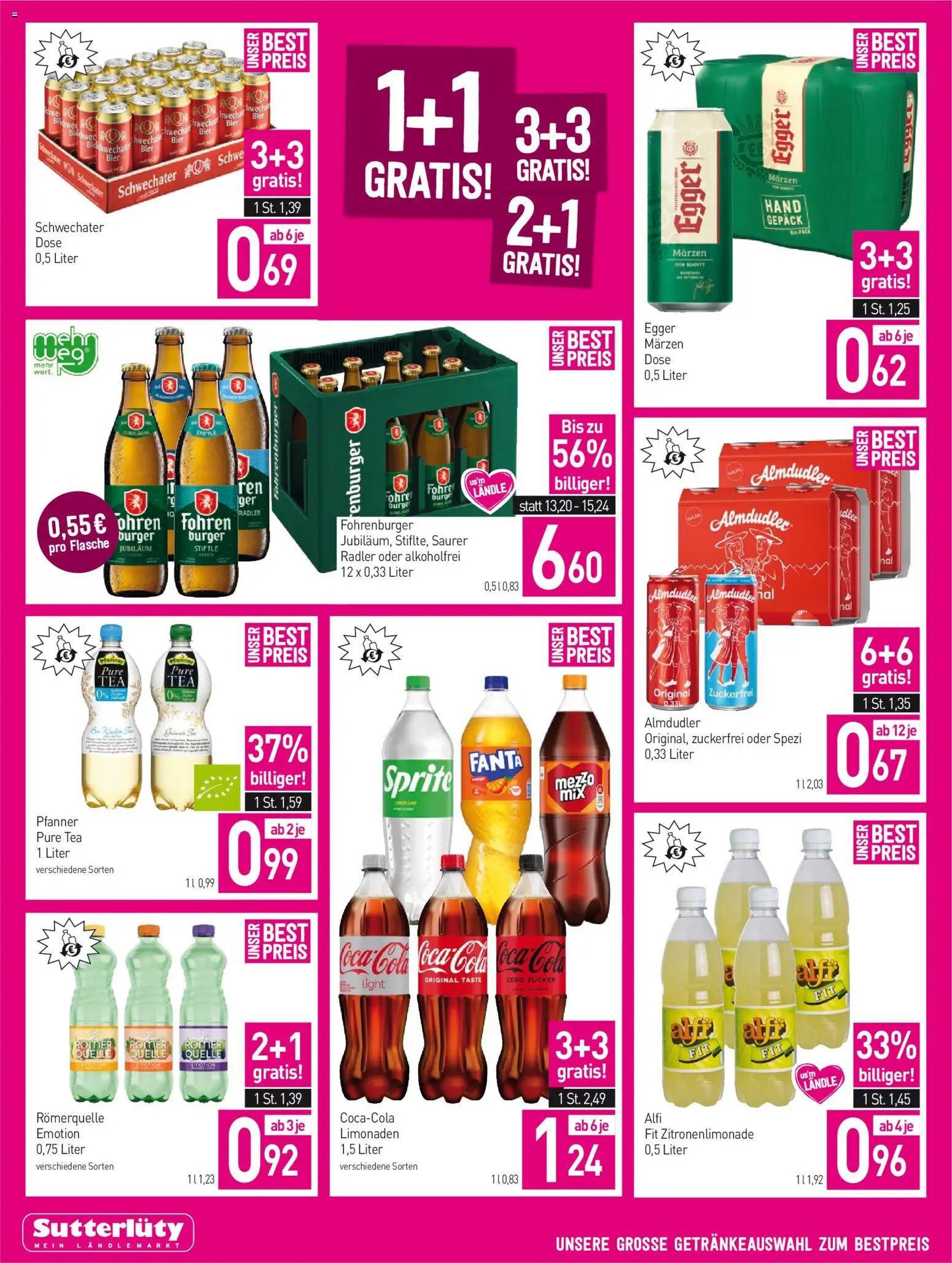 Sutterlüty Flugblatt gültig ab 30.07.2026 | Seite: 12 | Produkte: Burger, Zucker, Radler, Wein
