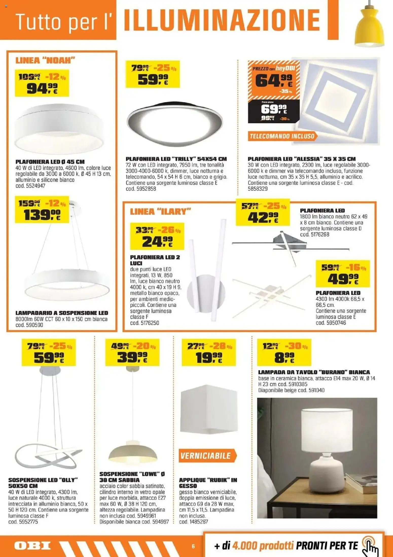 Nuovo OBI volantino attuale dal 15/10/2026 > offerte anteprima 🛍️ | Pagina: 6 | Prodotti: Lampada da tavolo, Silicone, Tavolo, Lampada