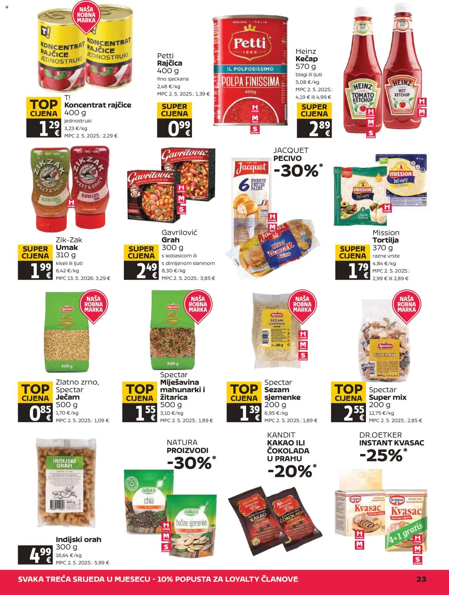 Tommy katalog | vrijedi od 09.07.2026 | Stranica: 23 | Proizvodi: Čokolada, Rajčice, Sjemenke, Kakao