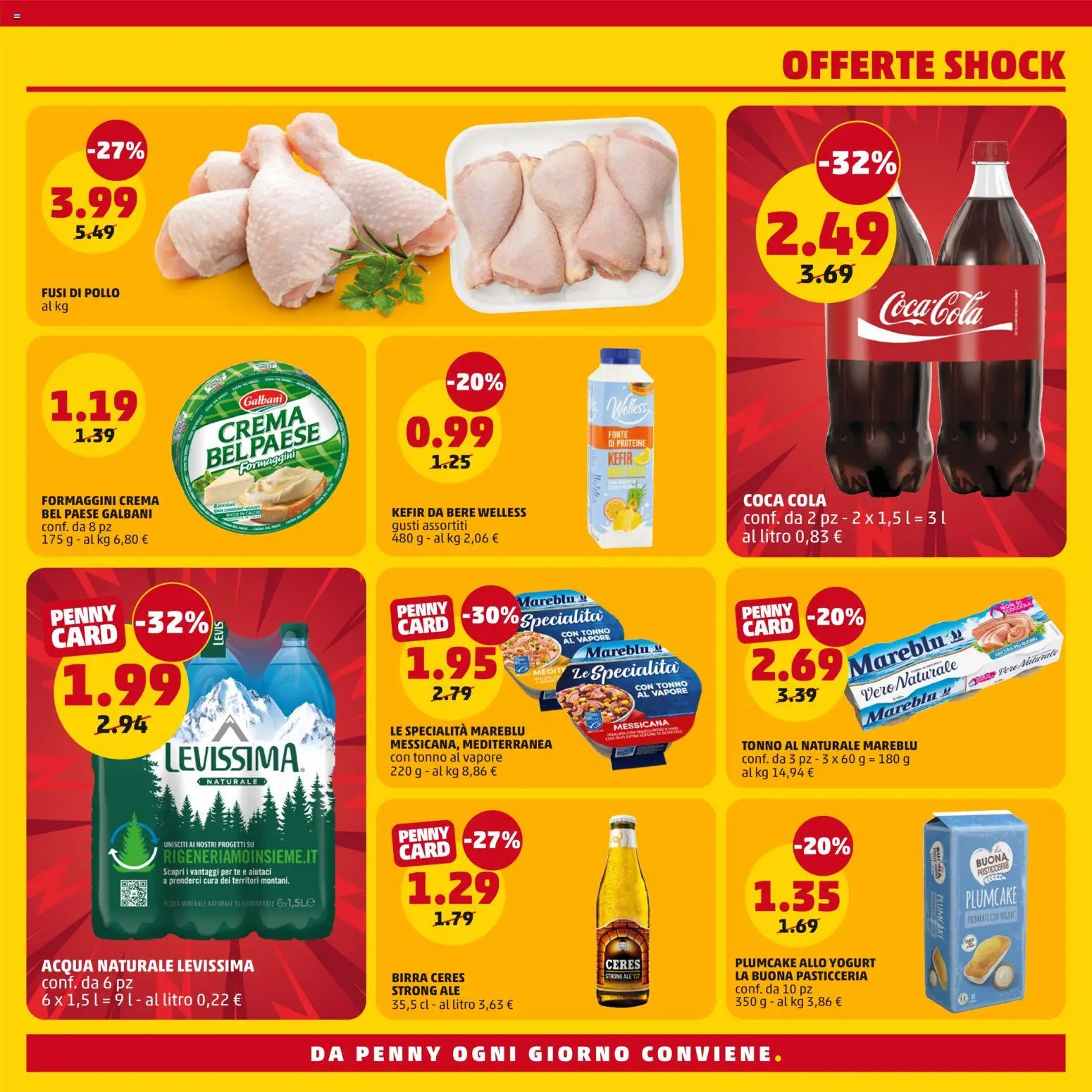 Volantino PENNY del 06/08/2026 | Pagina: 3 | Prodotti: Crema, Yogurt, Pollo, Acqua naturale