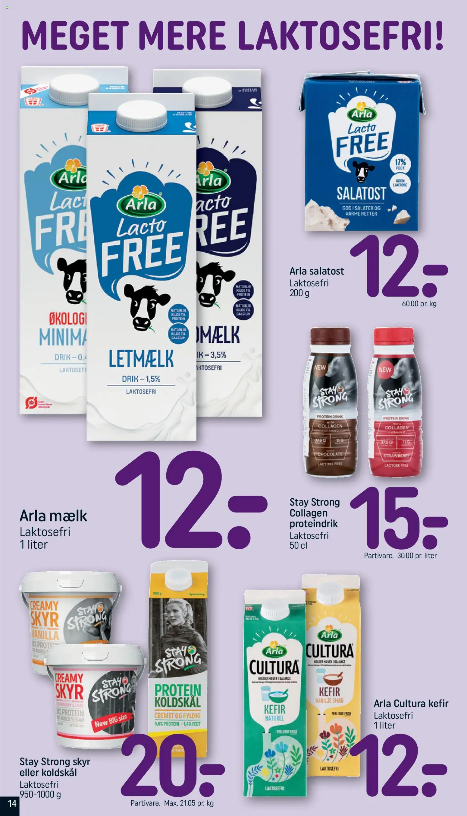 Rema 1000 tilbudsavis – gyldig fra 10.05.2026 | Side: 14 | Produkter: Mælk, Koldskål, Vestido de festa, Vanilje
