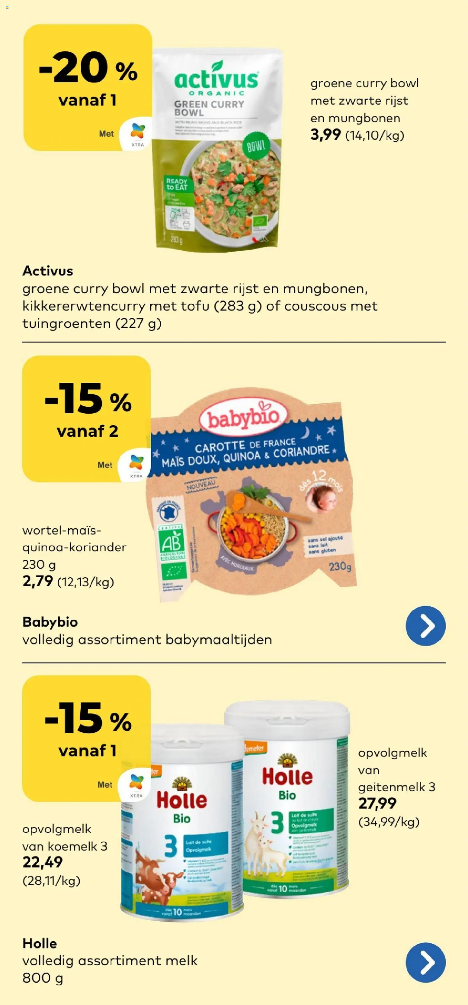 {H1} | Pagina: 14 | Producten: Rijst, Quinoa, Melk, Tofu