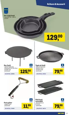 Ofertele Metro valabile de la 16.03.2026 | Pagină: 17 | Produse: Disc, Plită, Tigaie, Grătar