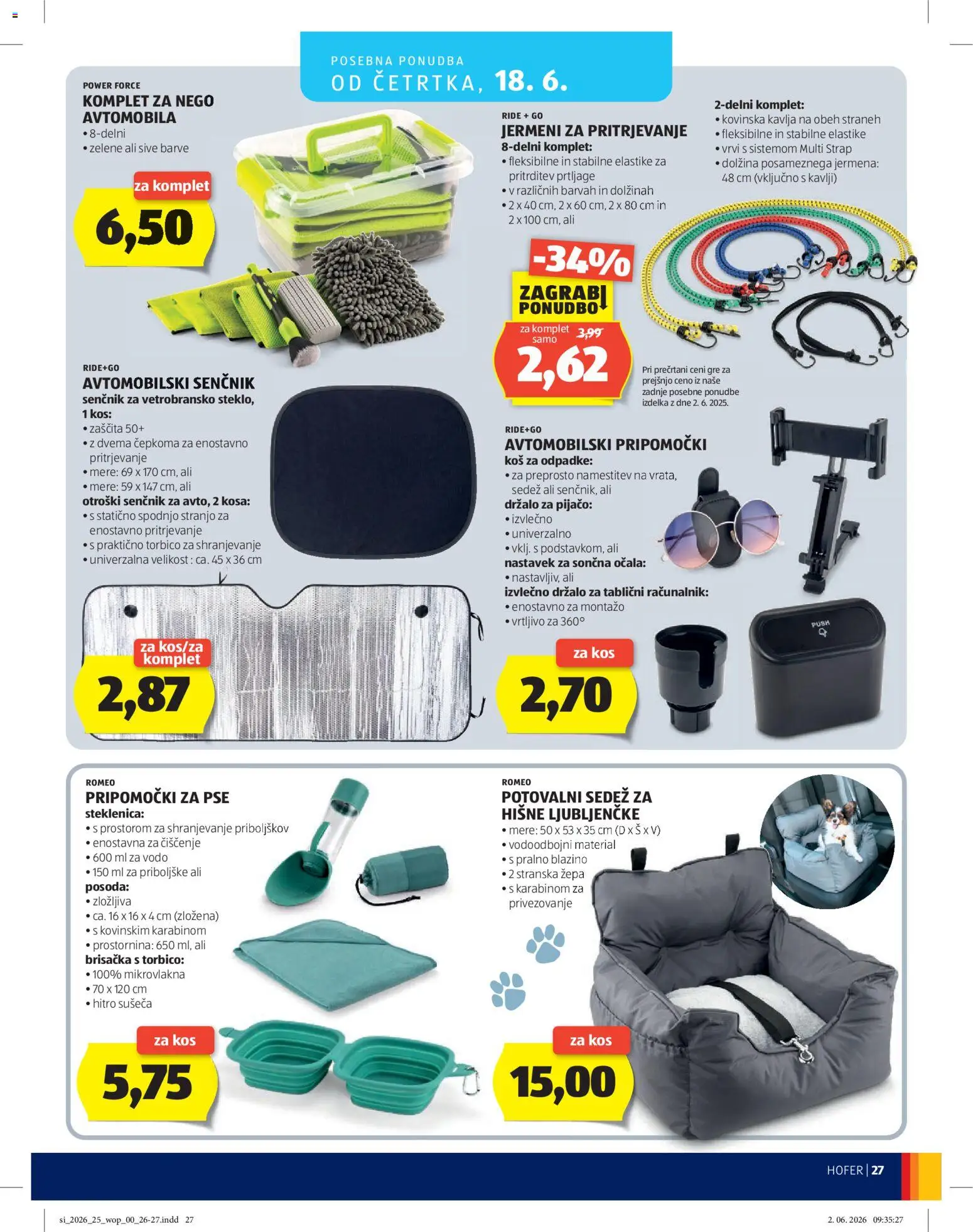 Hofer SI katalog | vrijedi od 10.06.2026 | Stranica: 27