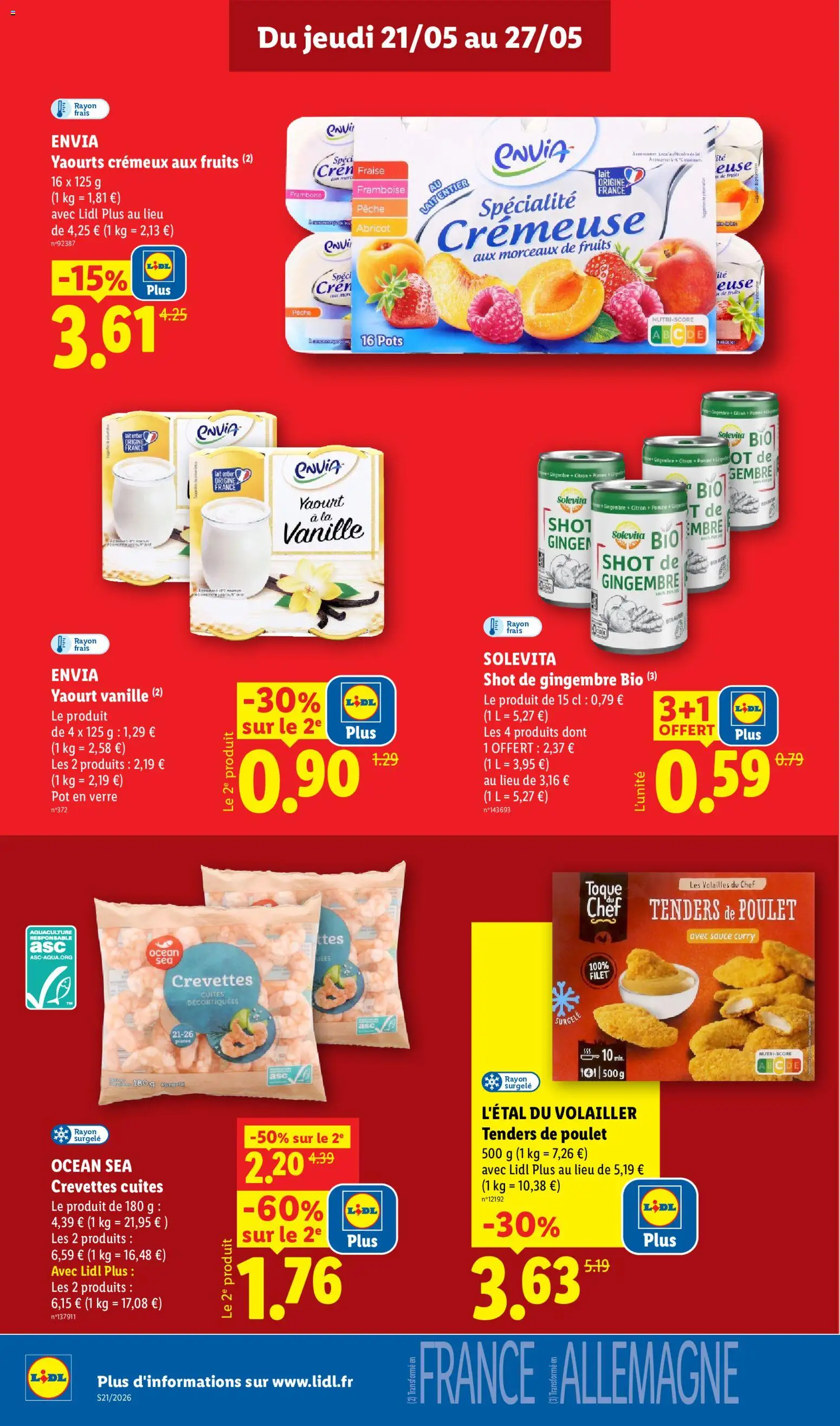 {H1} | Page: 10 | Produits: Citron, Framboise, Shot de gingembre, Curry
