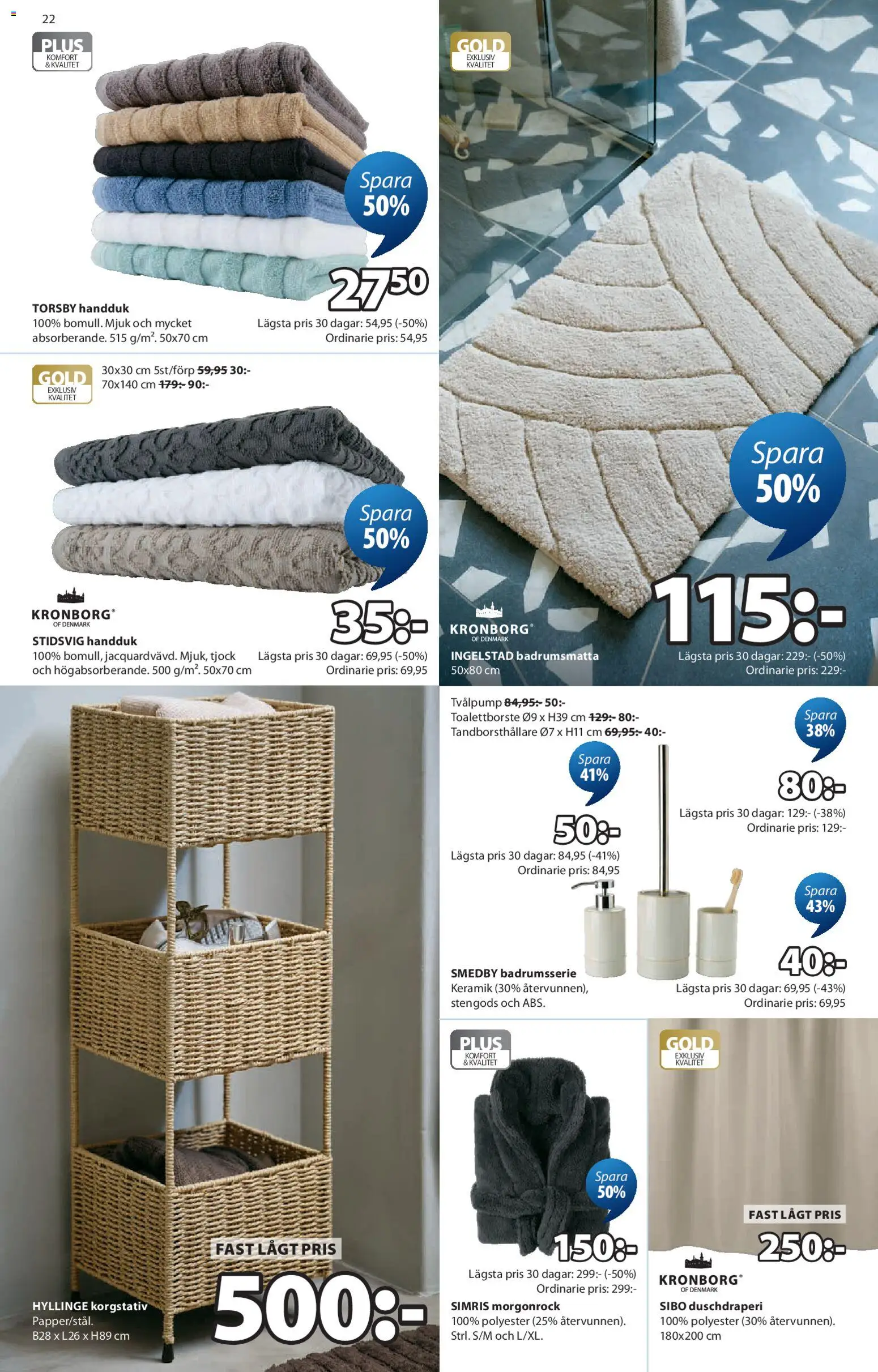 JYSK reklamblad aktuell från 07/09/2026 | Sida: 22 | Produkter: Prydnadskudde, Pläd