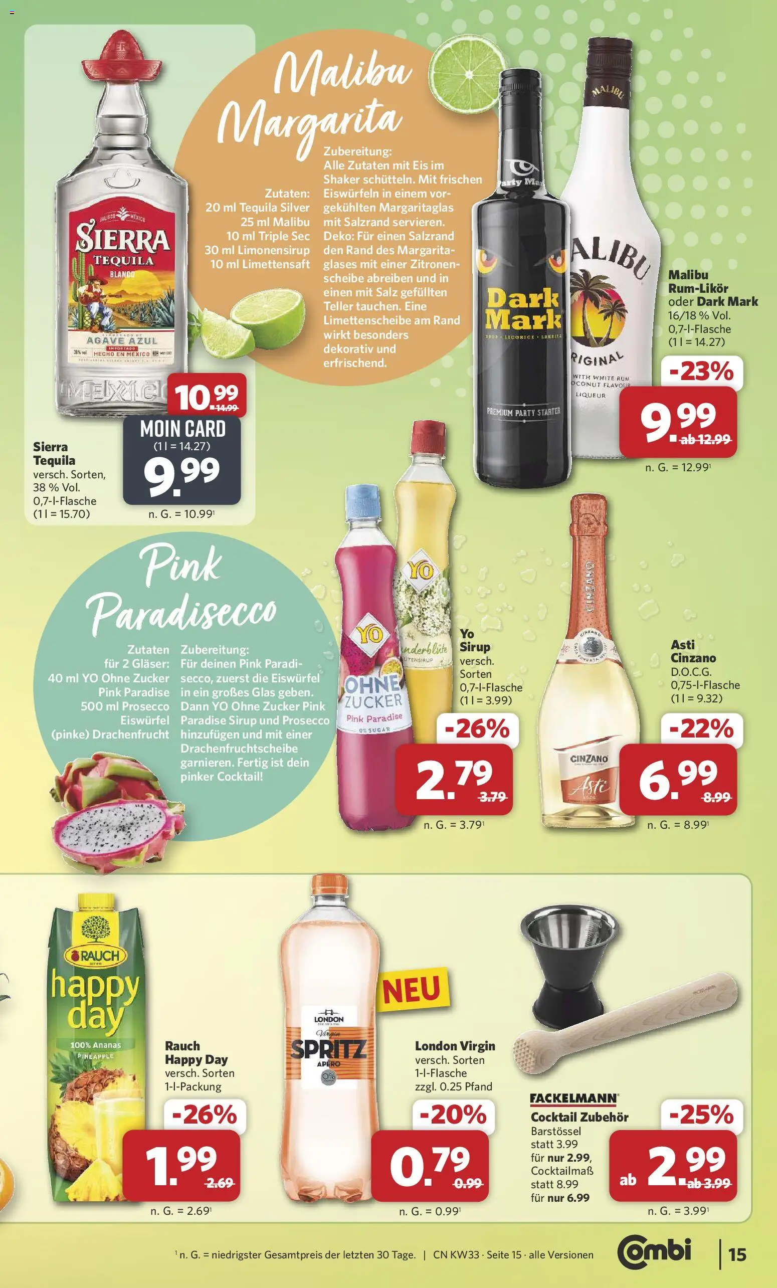 Combi Prospekt – gültig ab 10.08.2026 | Seite: 17 | Produkte: Rum, Sirup, Eis, Zitronen
