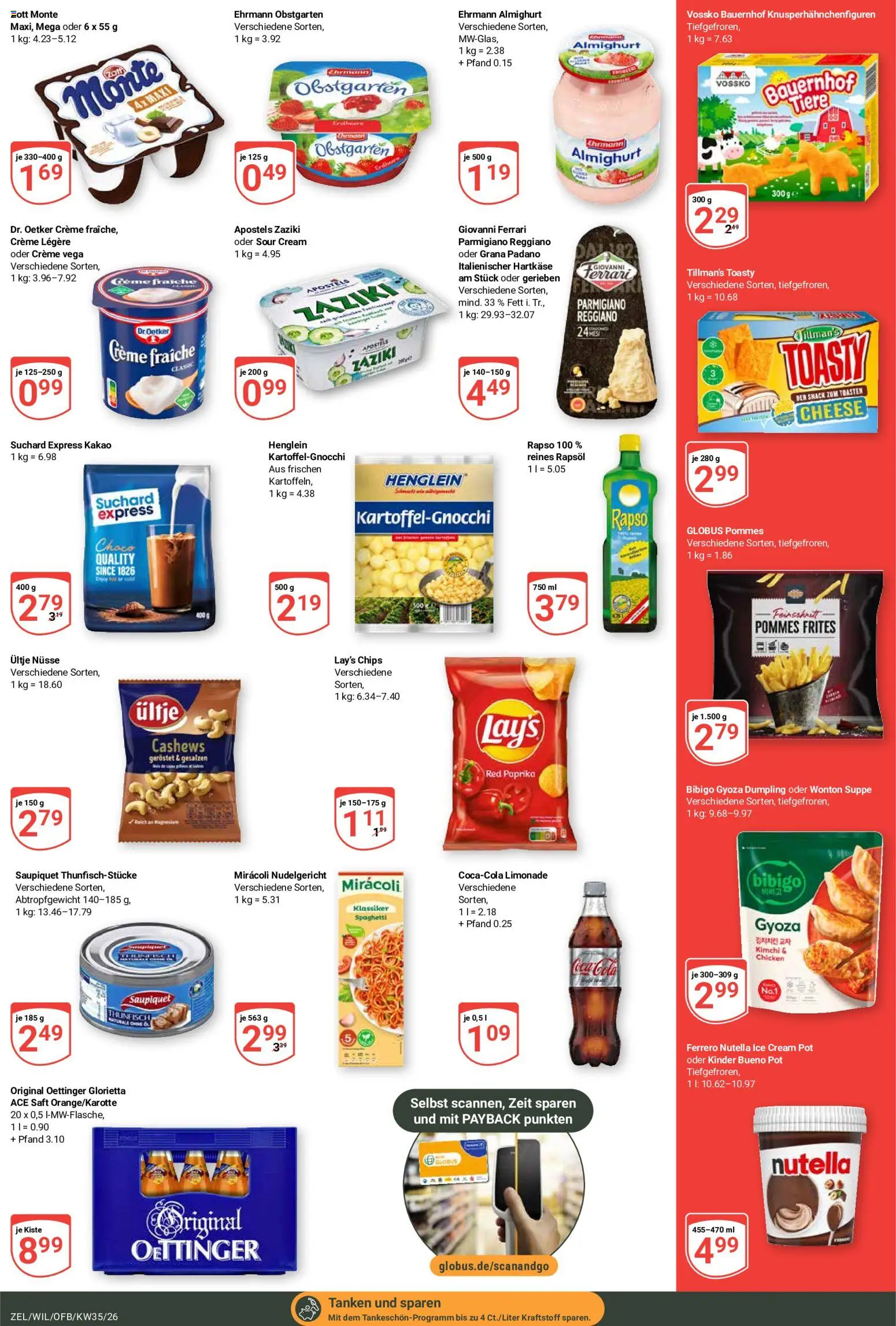 Globus Prospekt Zell – gültig ab 24.08.2026 | Seite: 5 | Produkte: Limonade, Creme, Paprika, Nüsse
