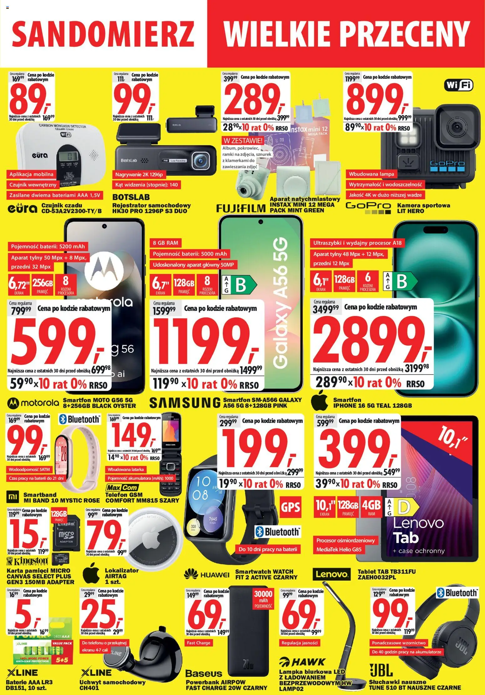 Mediaexpert promocje - Wielkie przeceny Sandomierz od 21.05.2026 | Strona: 4 | Produkty: Słuchawki, Powerbank, Baterie, Smartwatch