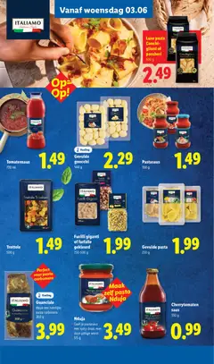 Cherrytomaten saus, 330 g - Voorbeeld van een folder van Lidl, geldig van 01.06.2026 | Pagina: 28 | Producten: Pasta, Worst, Saus