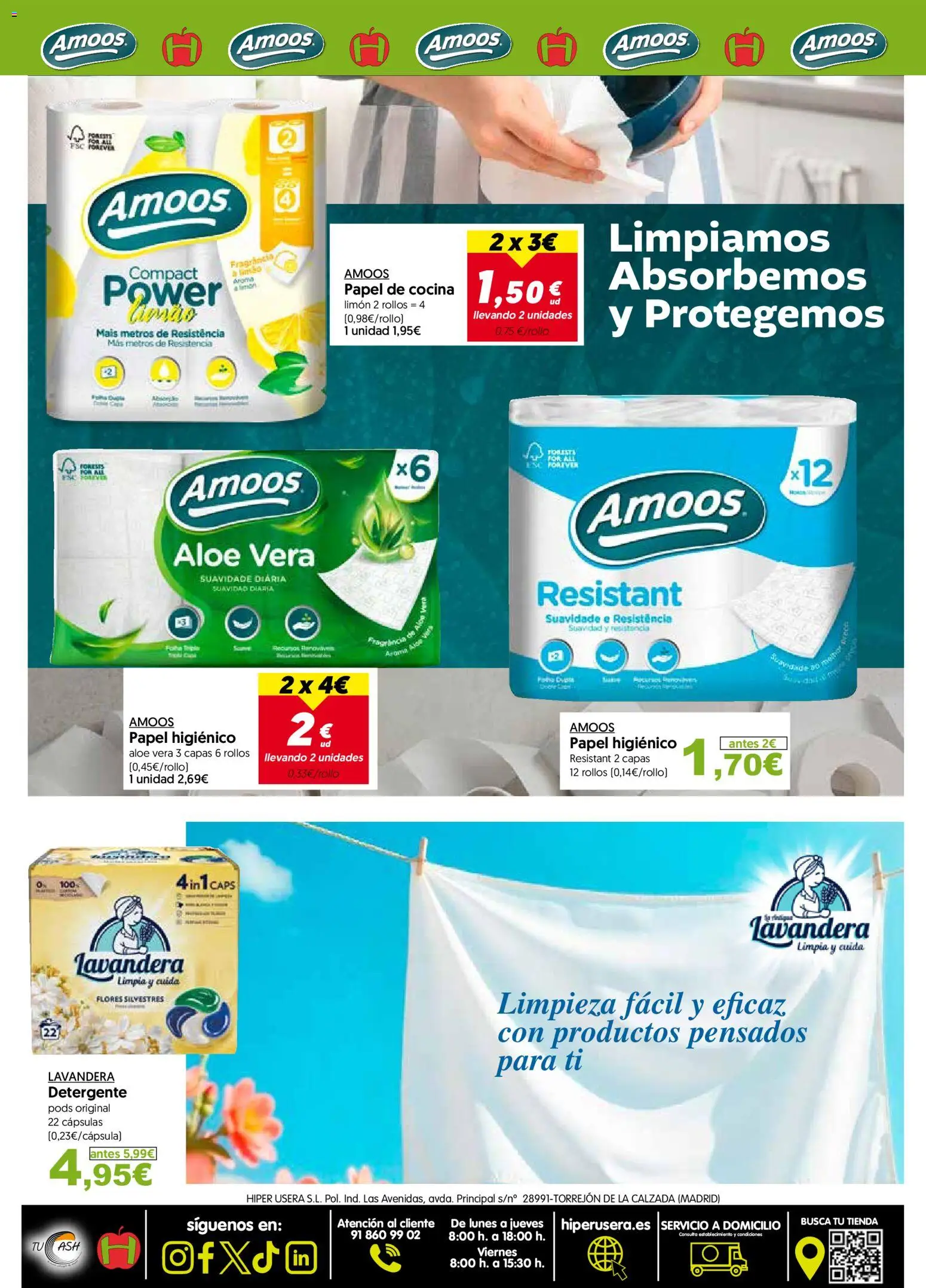 Hiper Usera folleto │ válido desde el 10.06.2026 | Página: 6 | Productos: Detergente, Papel higienico, Cocina