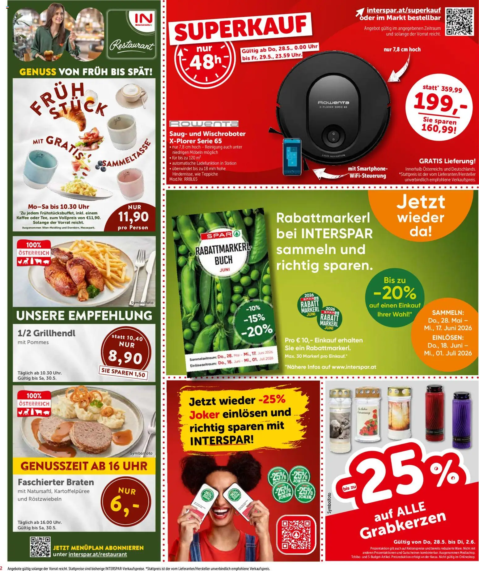 Interspar Flugblatt - Kärnten gültig ab 29.05.2026 | Seite: 2 | Produkte: Marhalábszár, Smartphone, Uhr, Kaffee